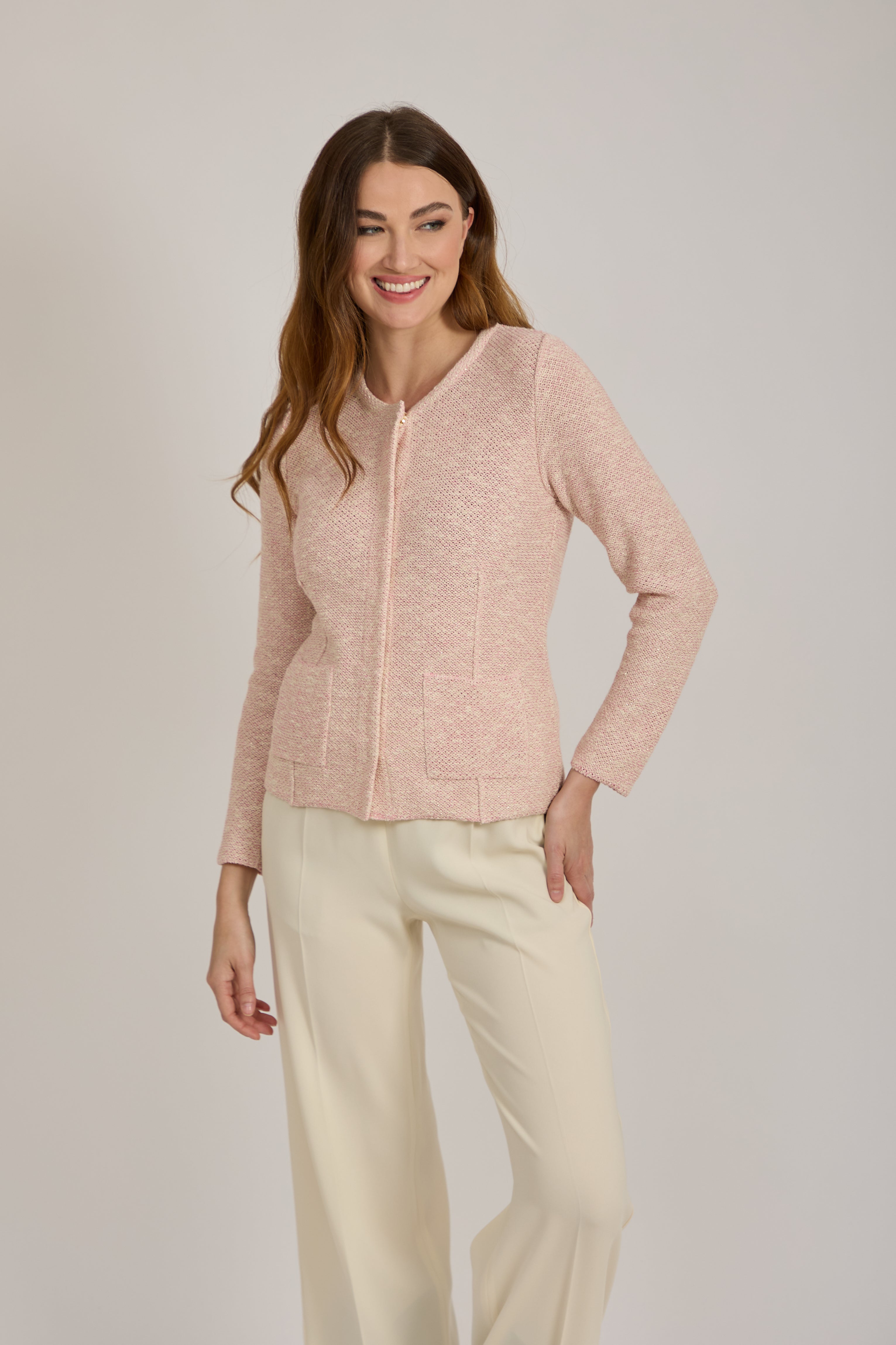 LUREX JACKET-ROSA
