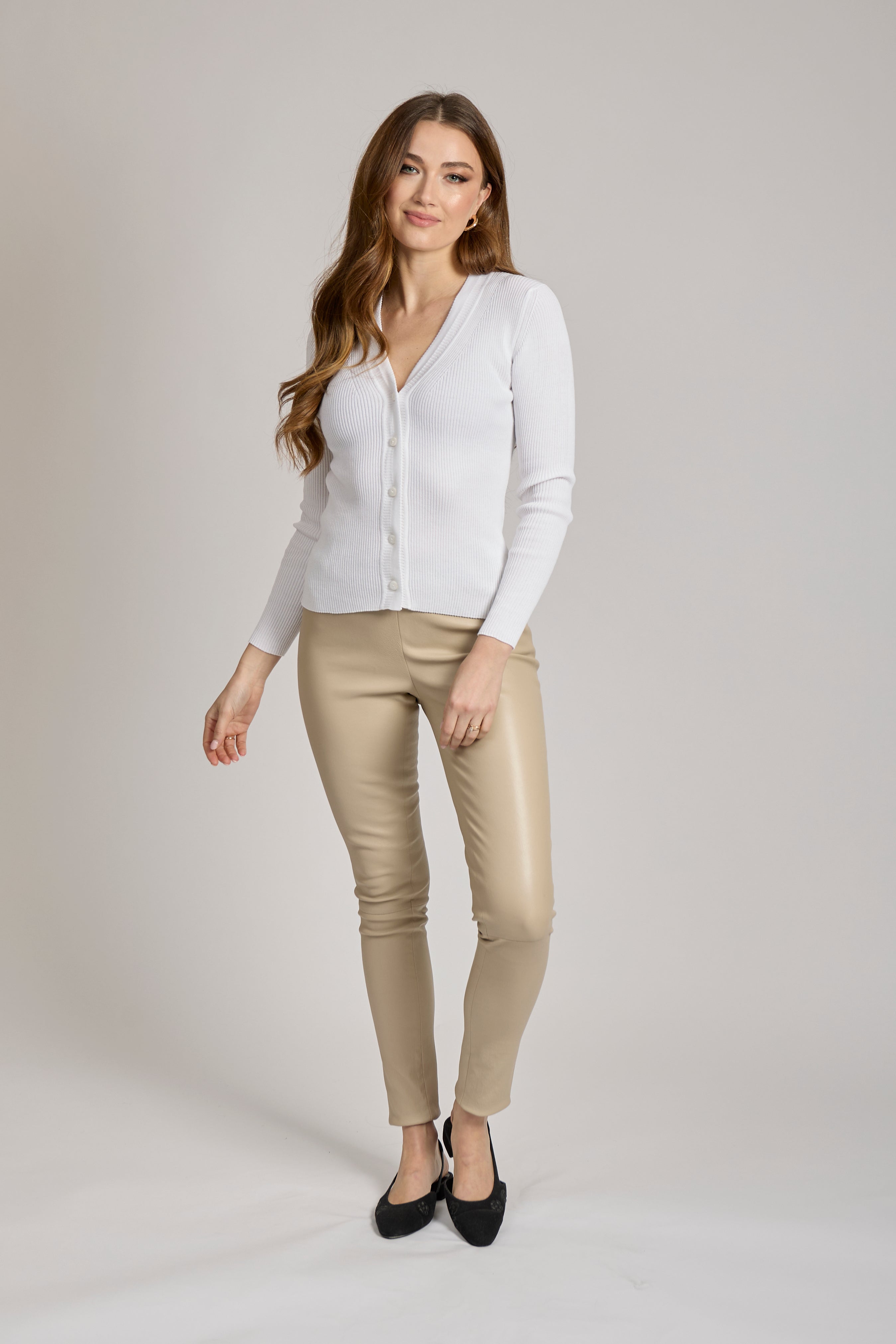 COTTON CARDIGAN - WHITE