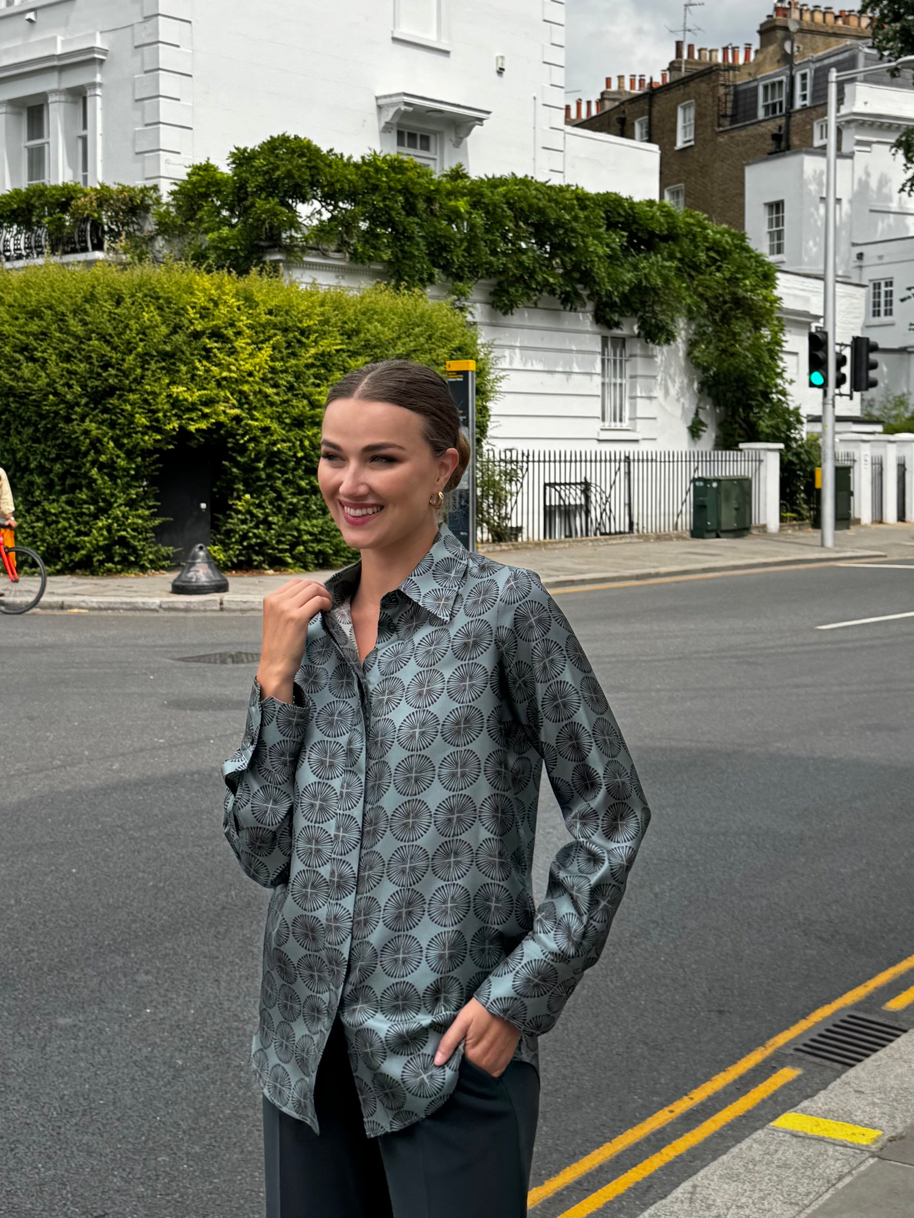 SILK PRINTED SHIRT-VERDINO