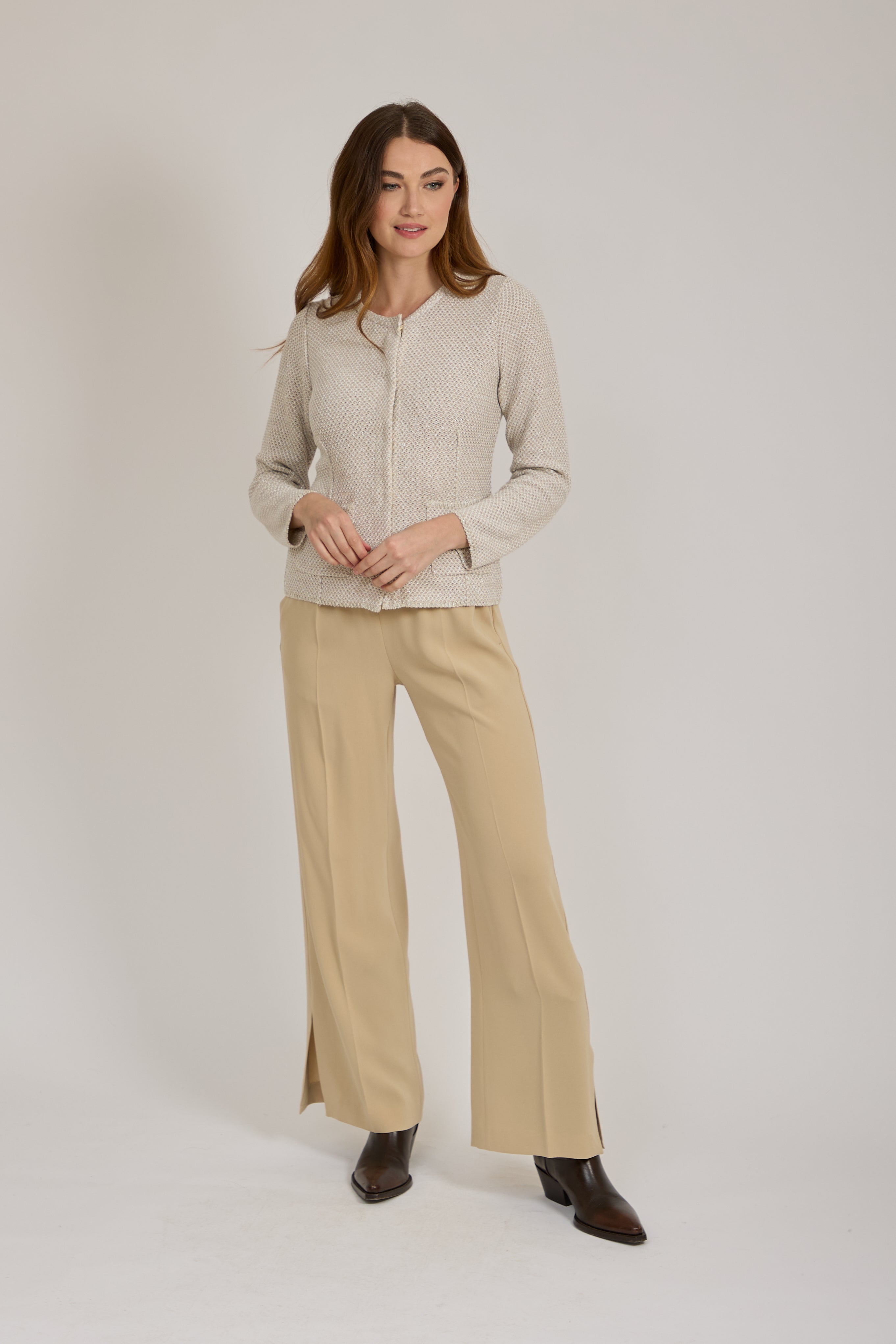 FLARE TROUSERS-VANIGLIA