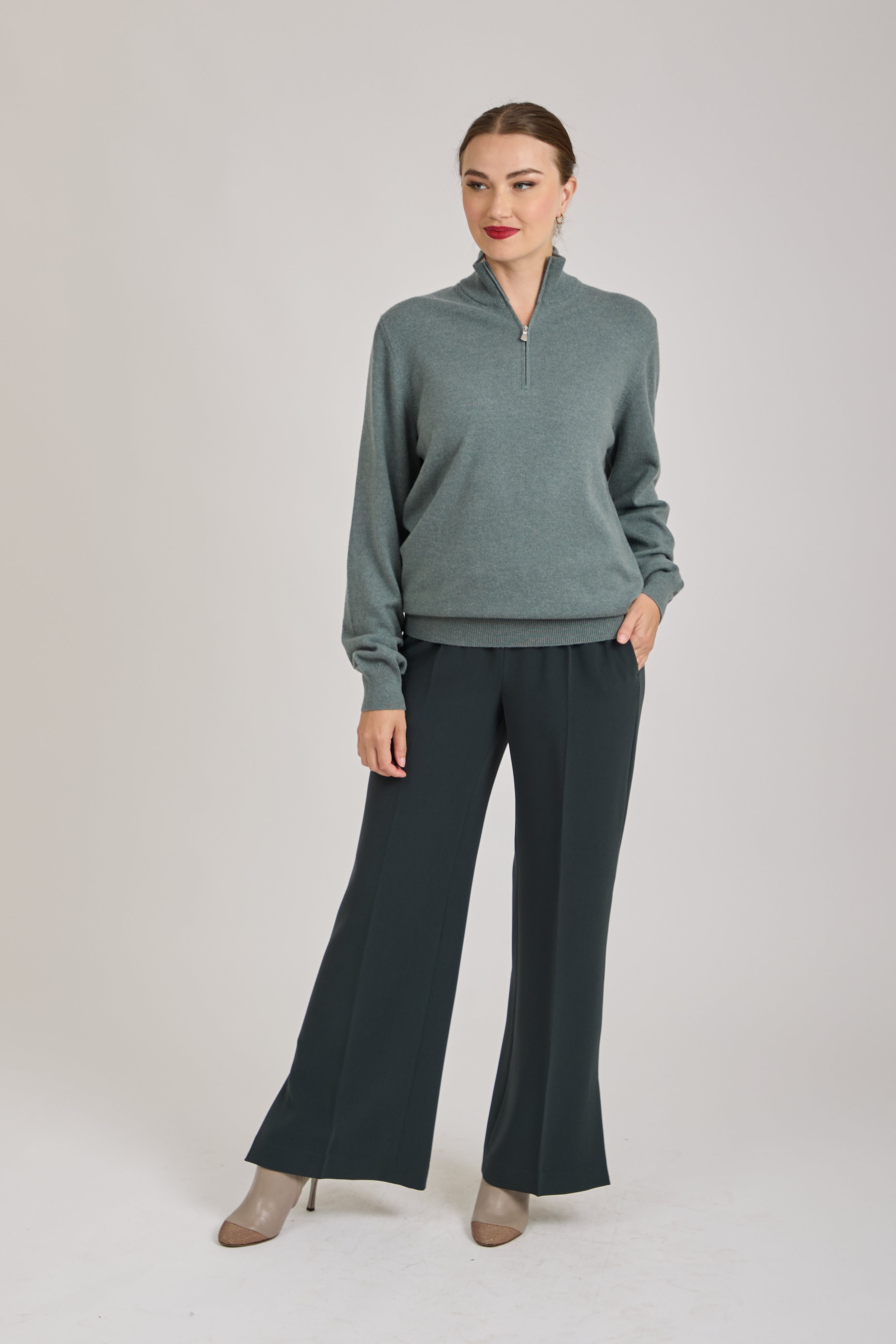 CREPE TROUSERS-VERDONE