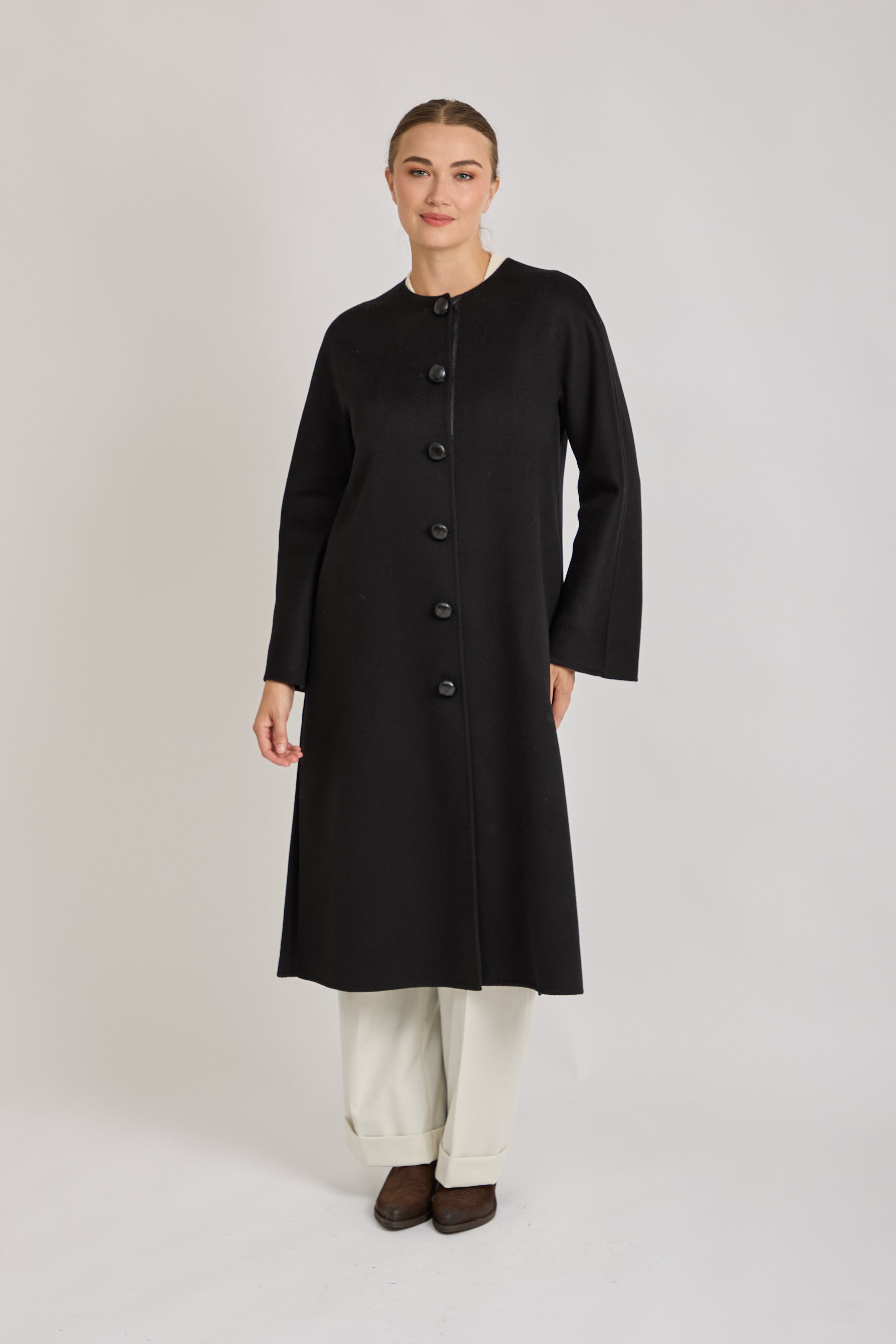 LONG COAT- BLACK