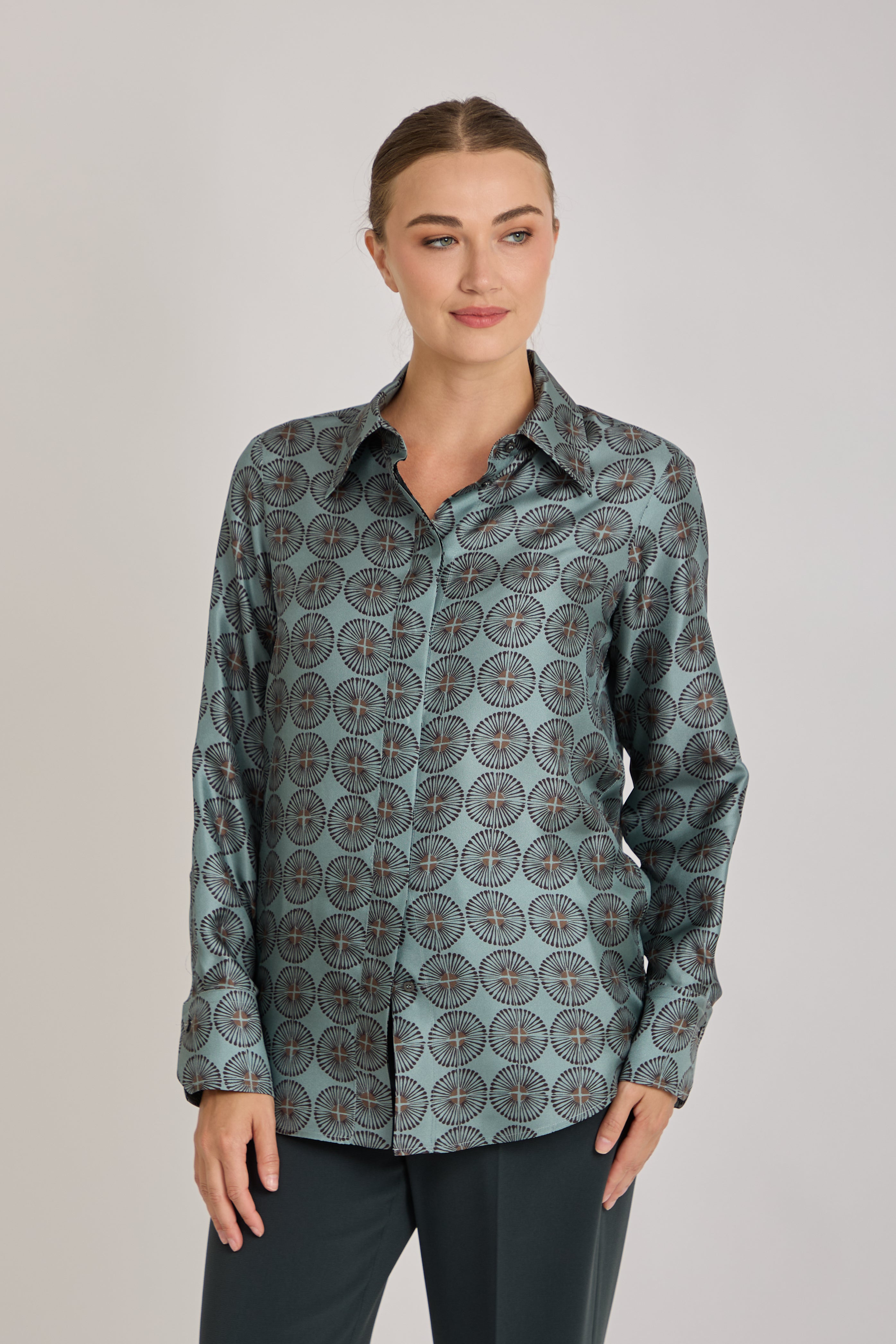 SILK PRINTED SHIRT-VERDINO
