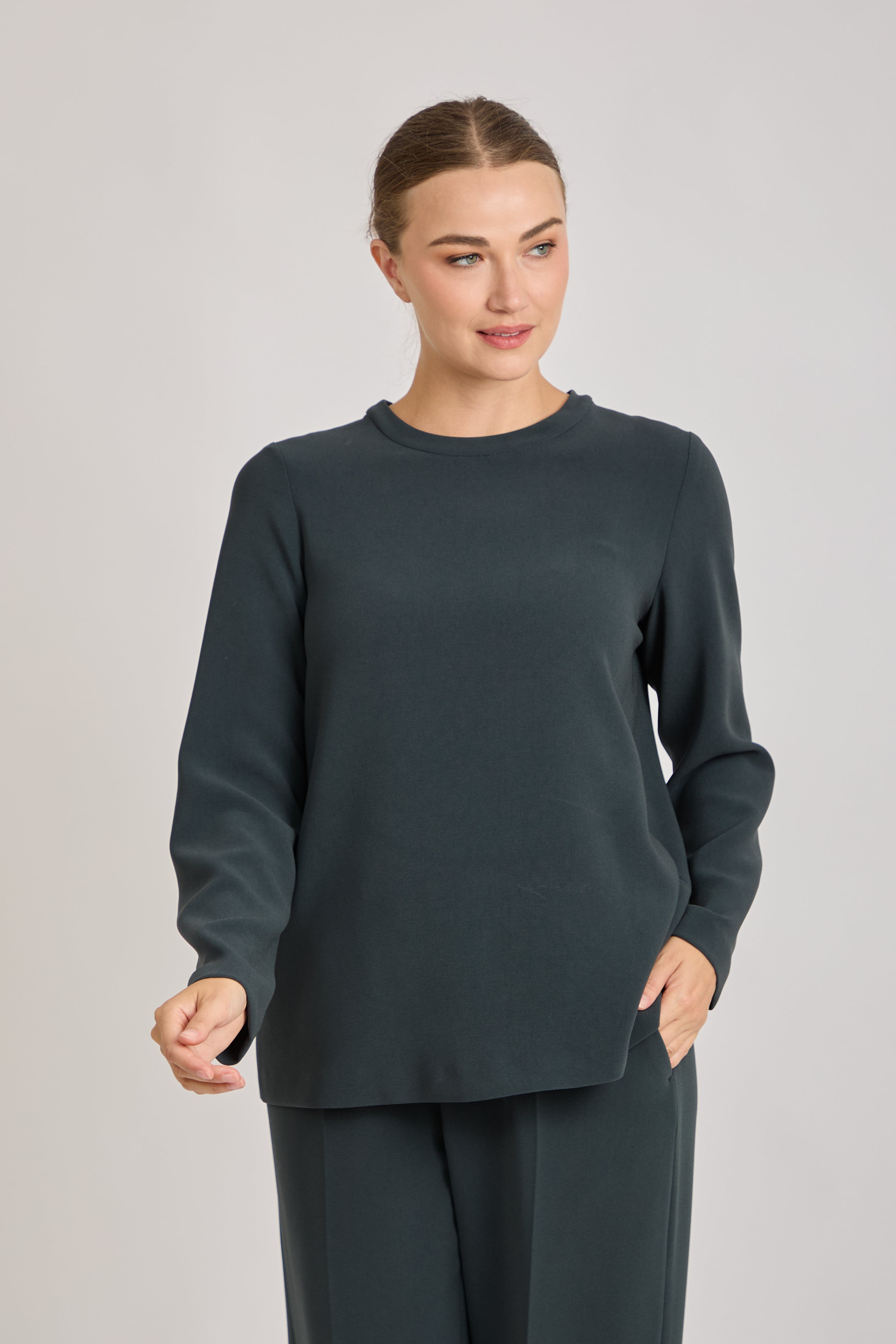 CREPE BLOUSE- VERDE