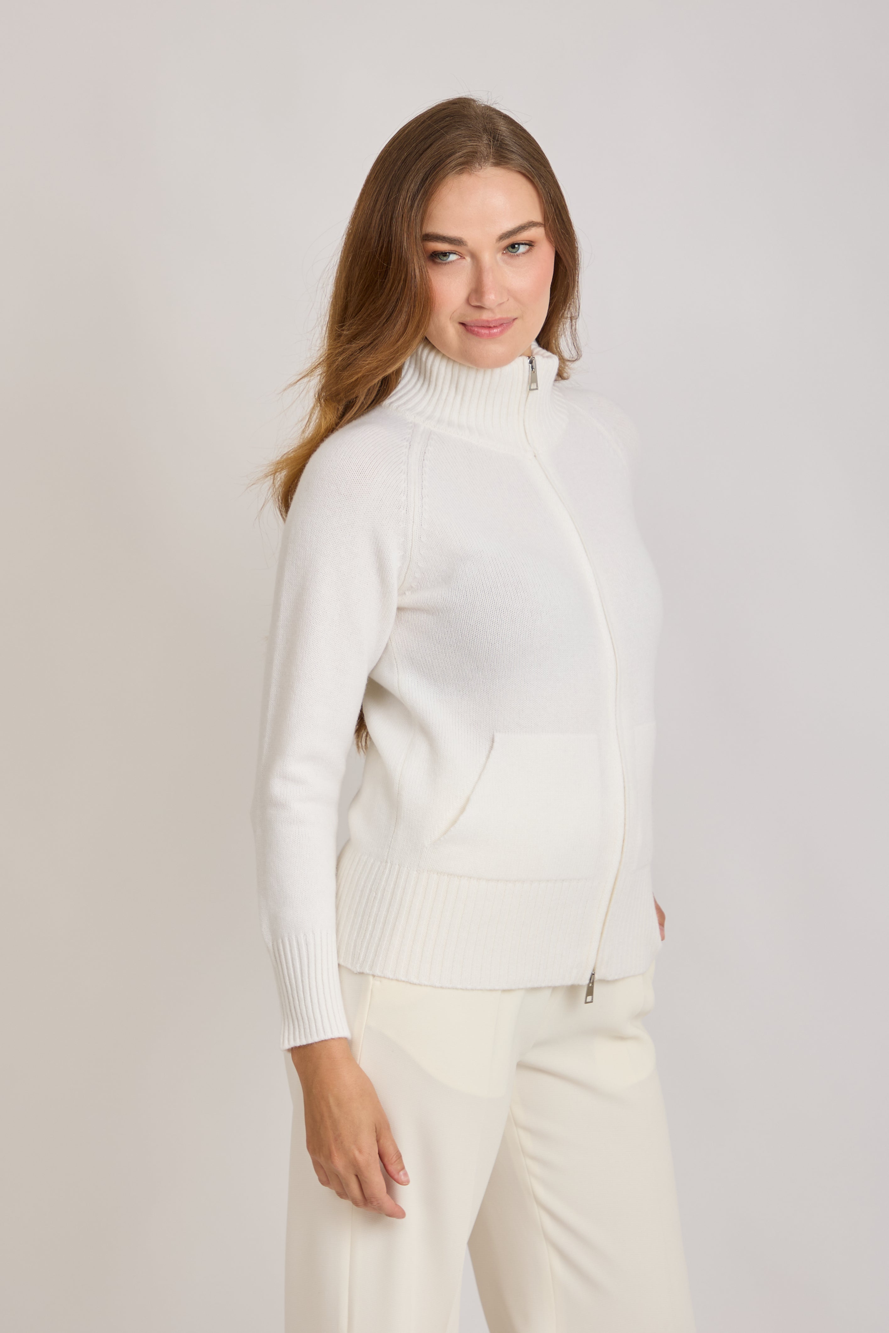 CASHMERE CARDIGAN-PANNA