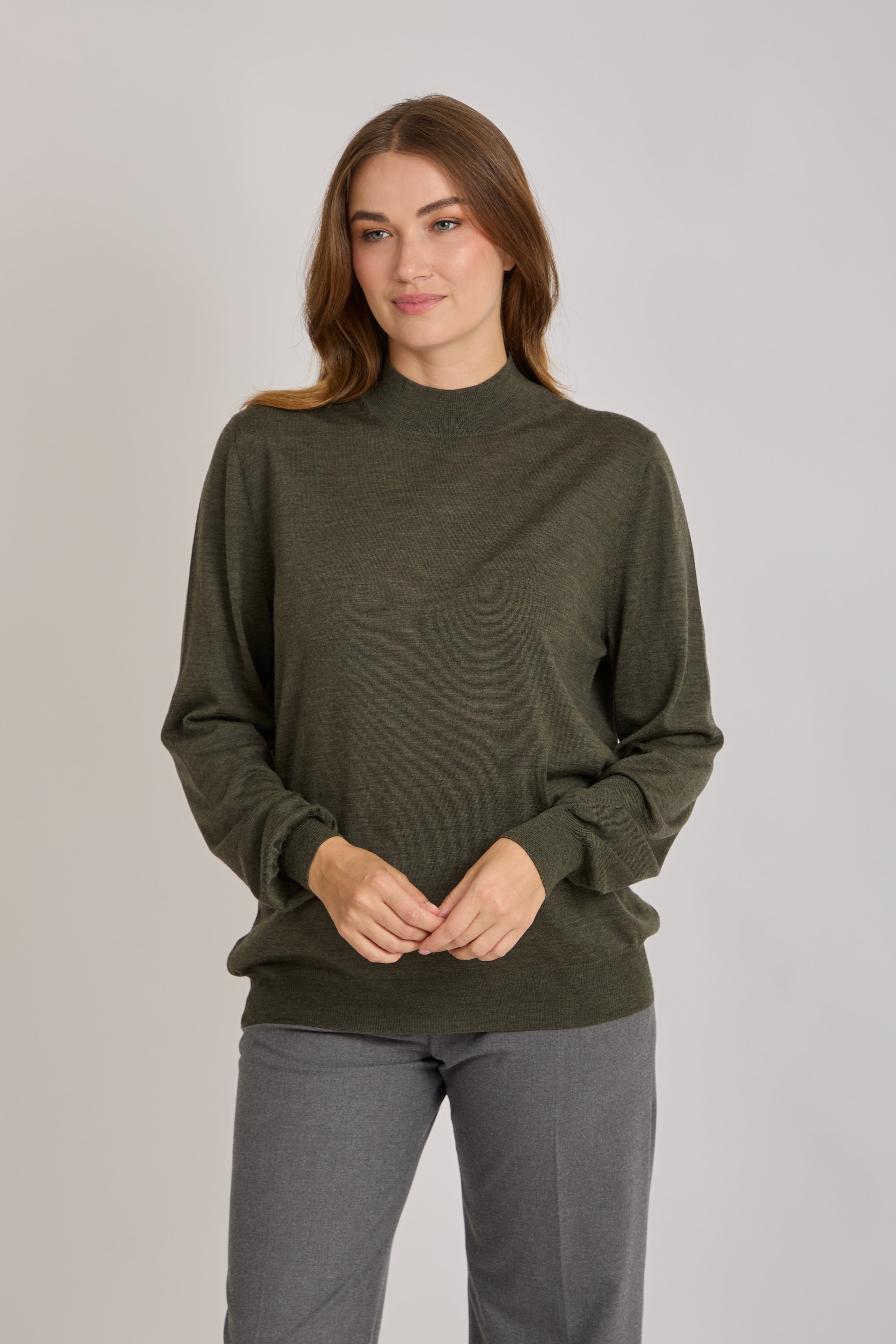 CASHMERE JUMPER -KAKI