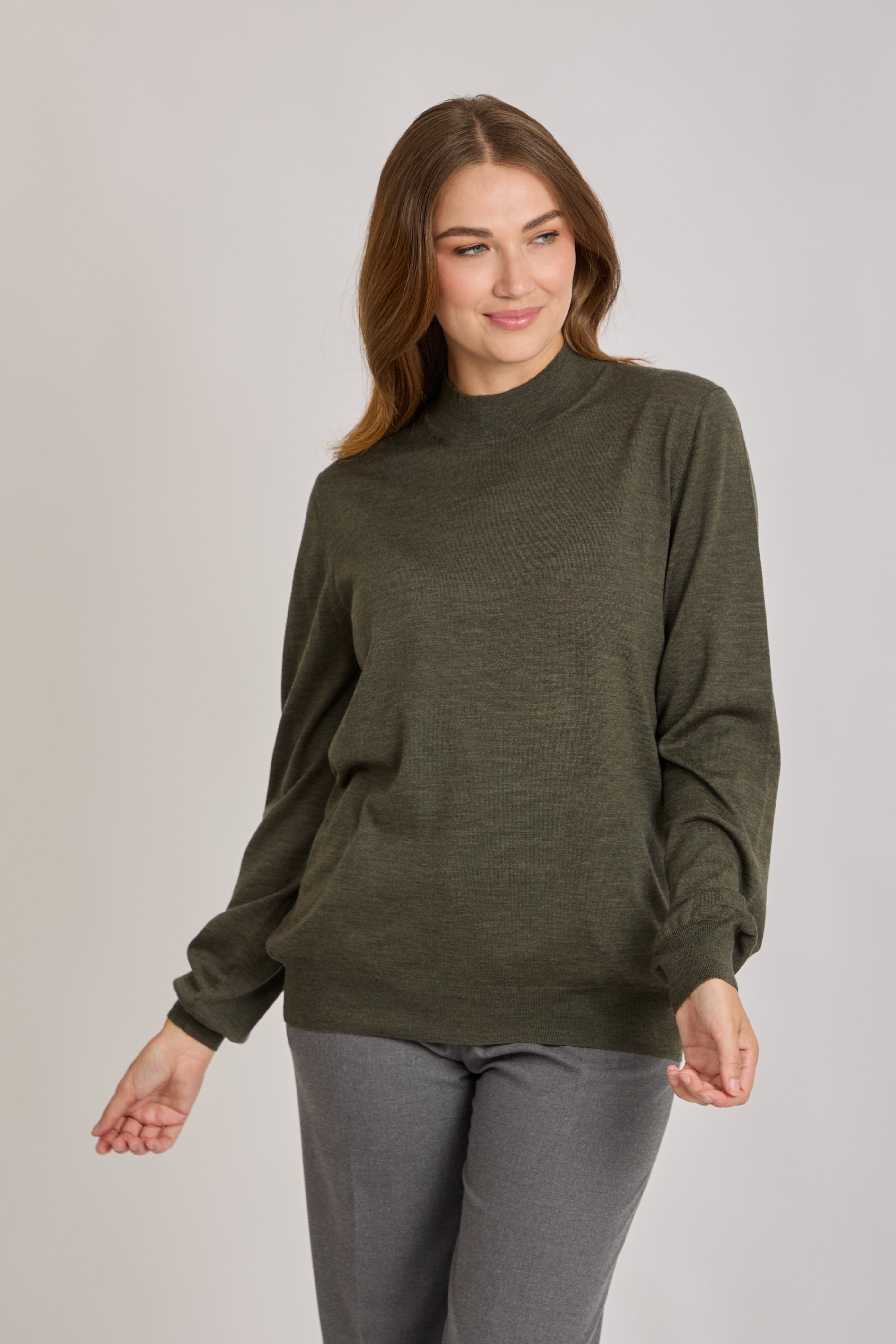 CASHMERE JUMPER -KAKI