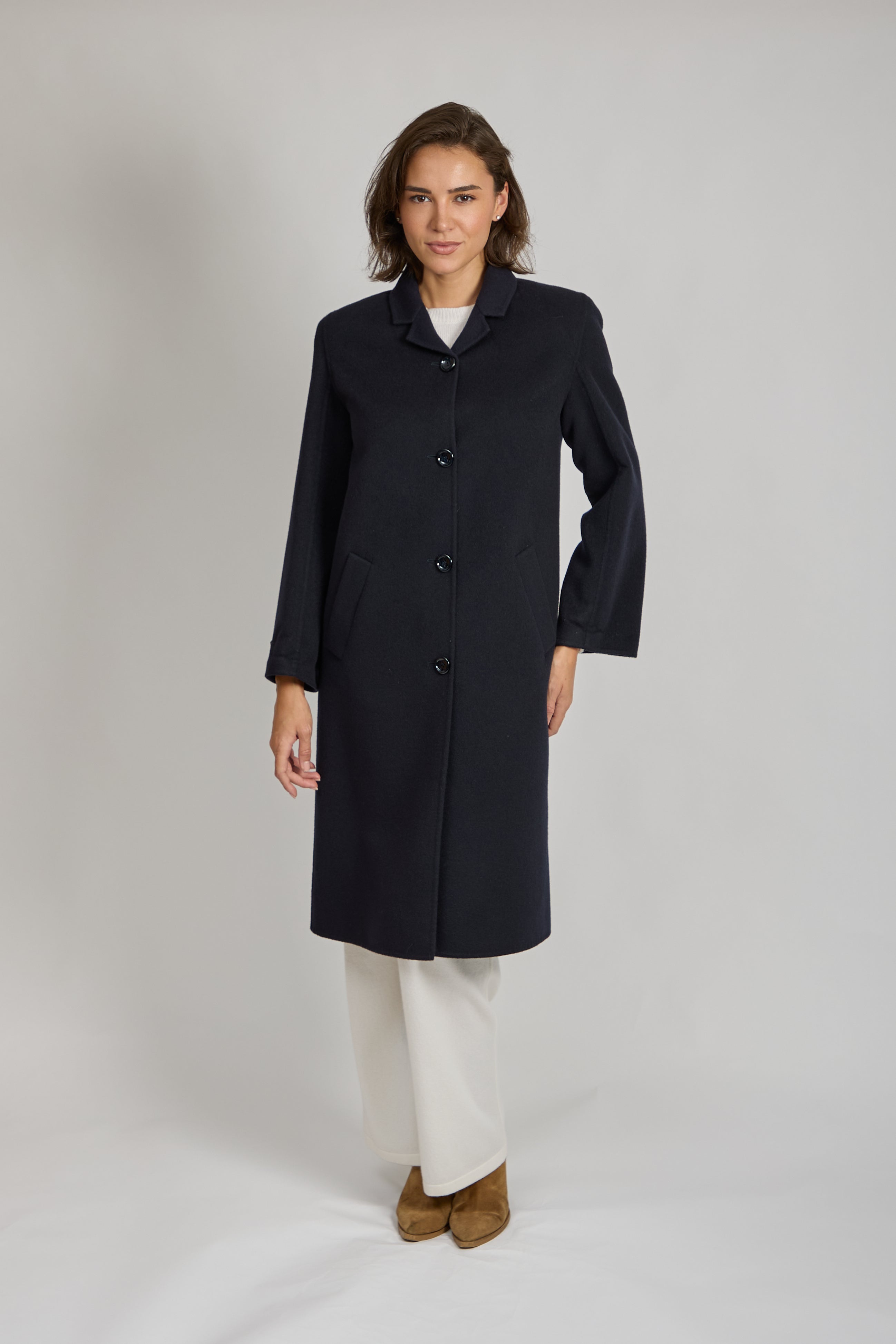 Blue Cashmere Coat