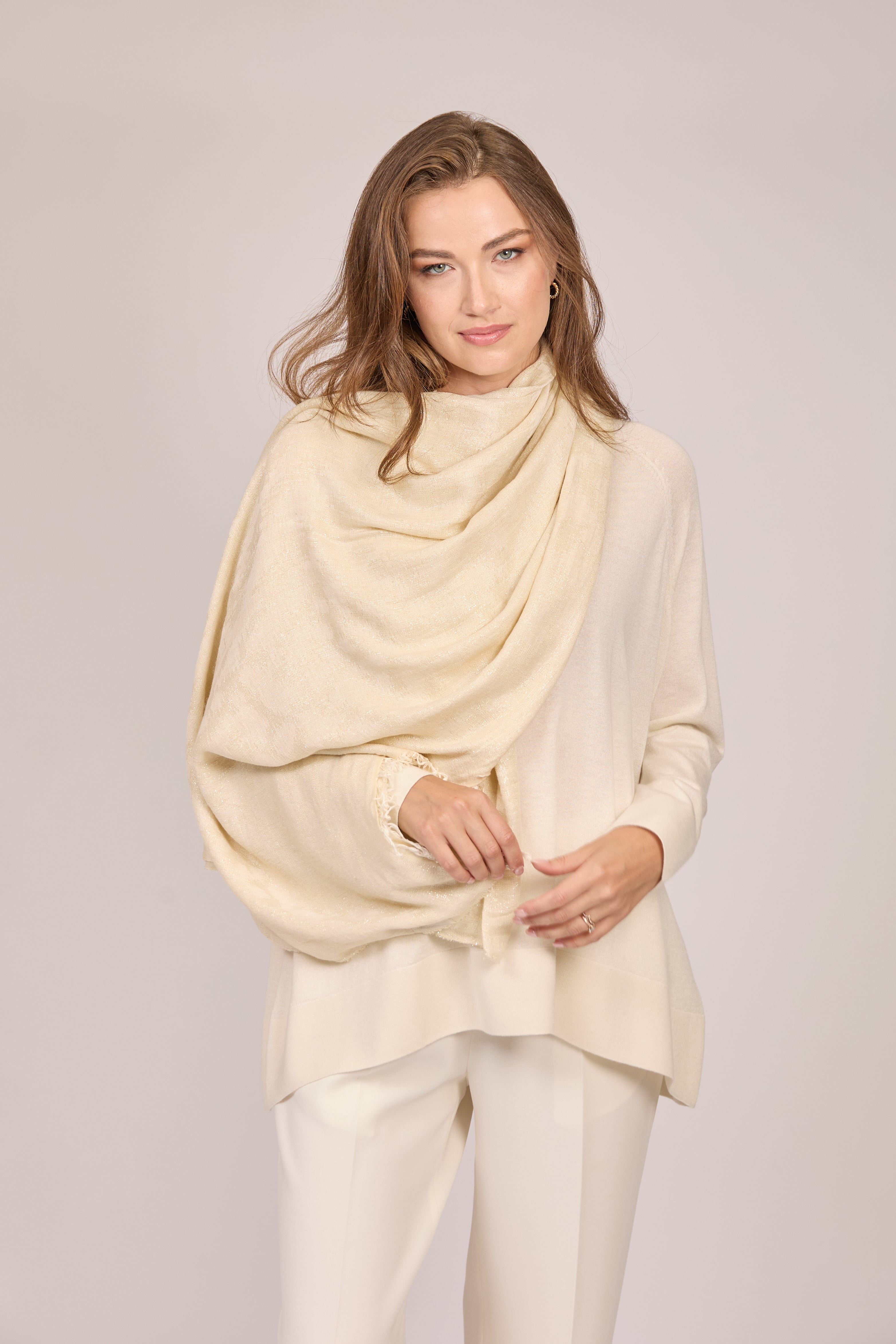 Écharpe en tricot lurex Barley