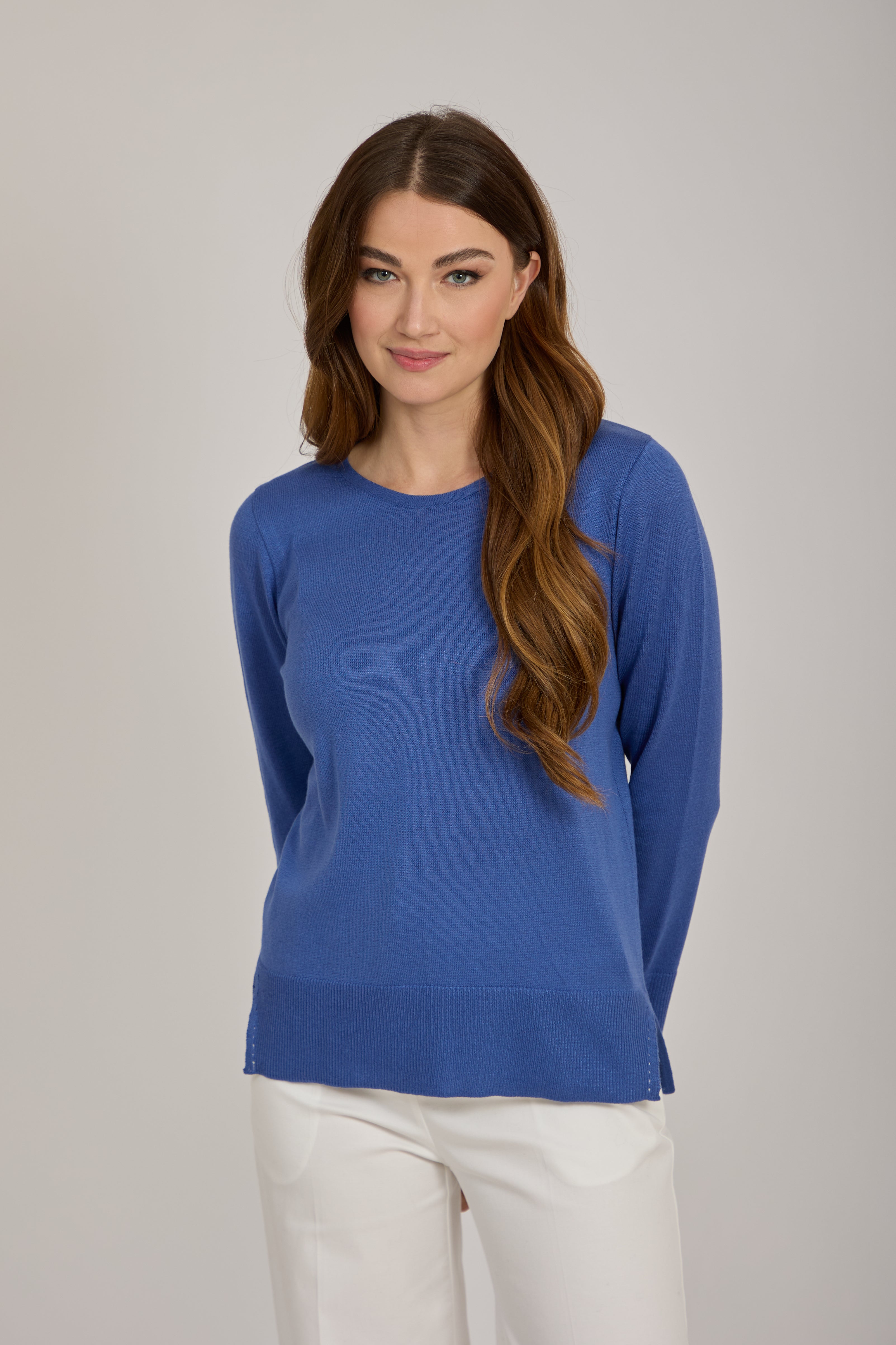 CREW NECK COTTON TOP-FIORDA