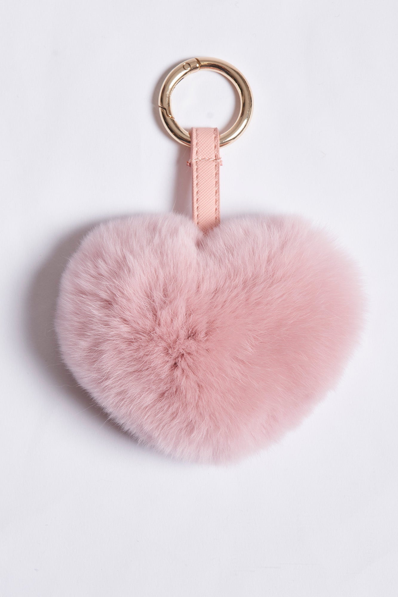 Divine Cashmere Rex cashmere key ring in pink