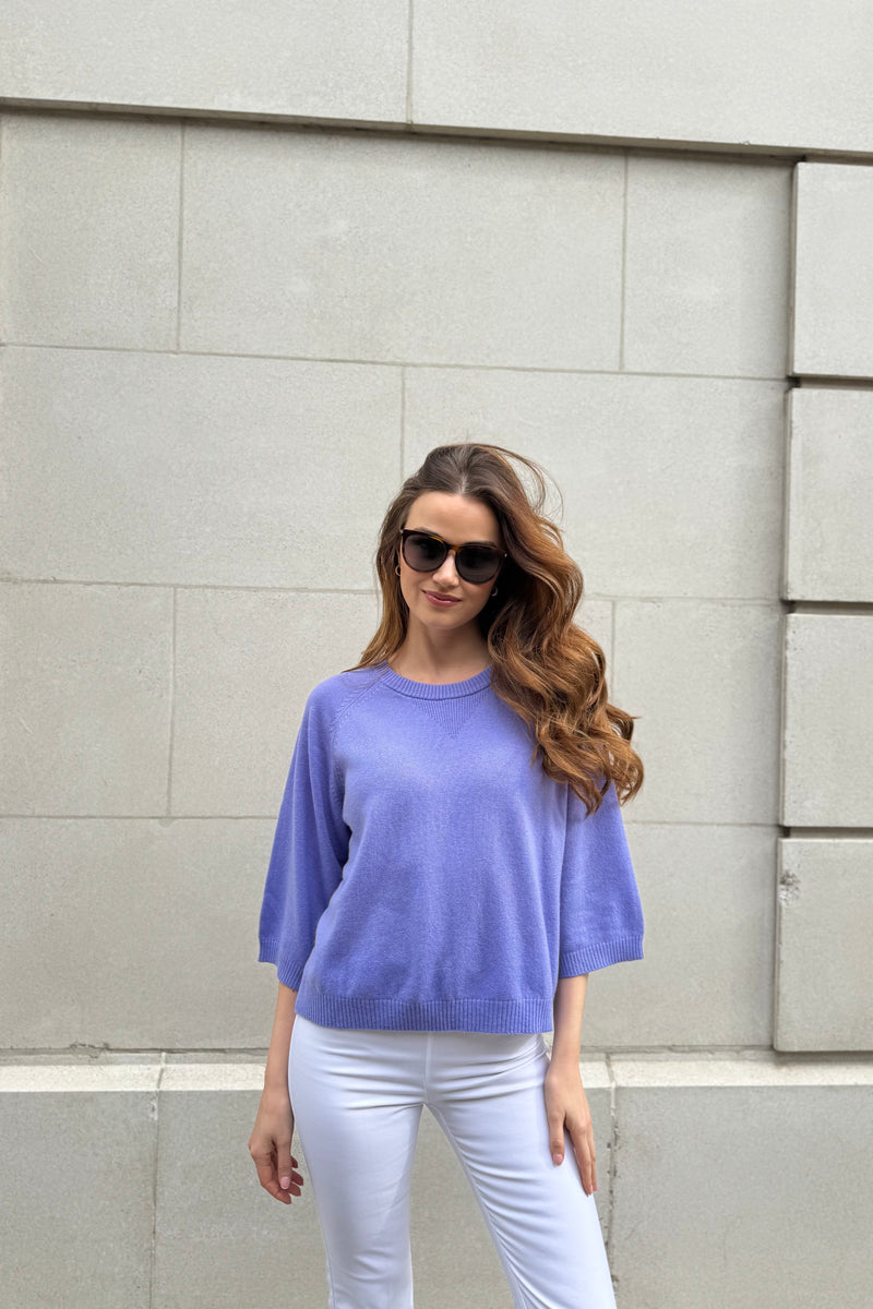 CASHMERE JUMPER-LILAC