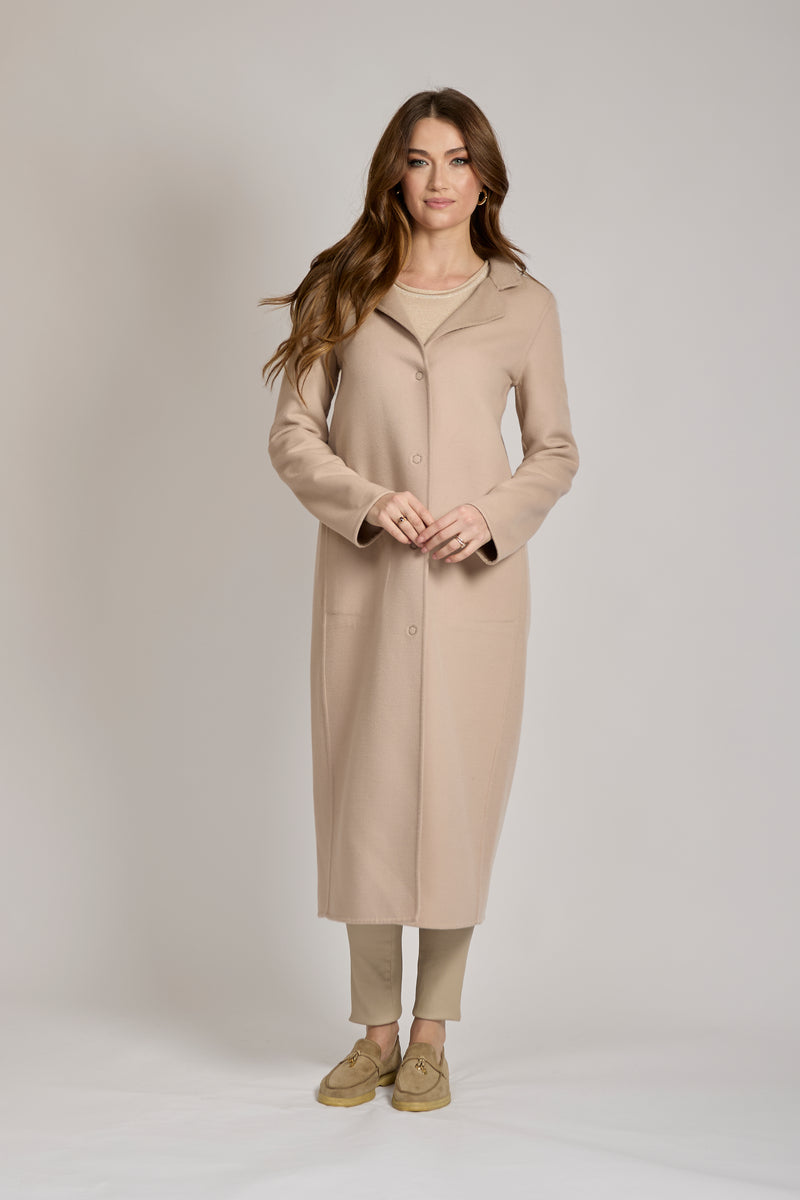 REVERSIBLE COAT-NUDE