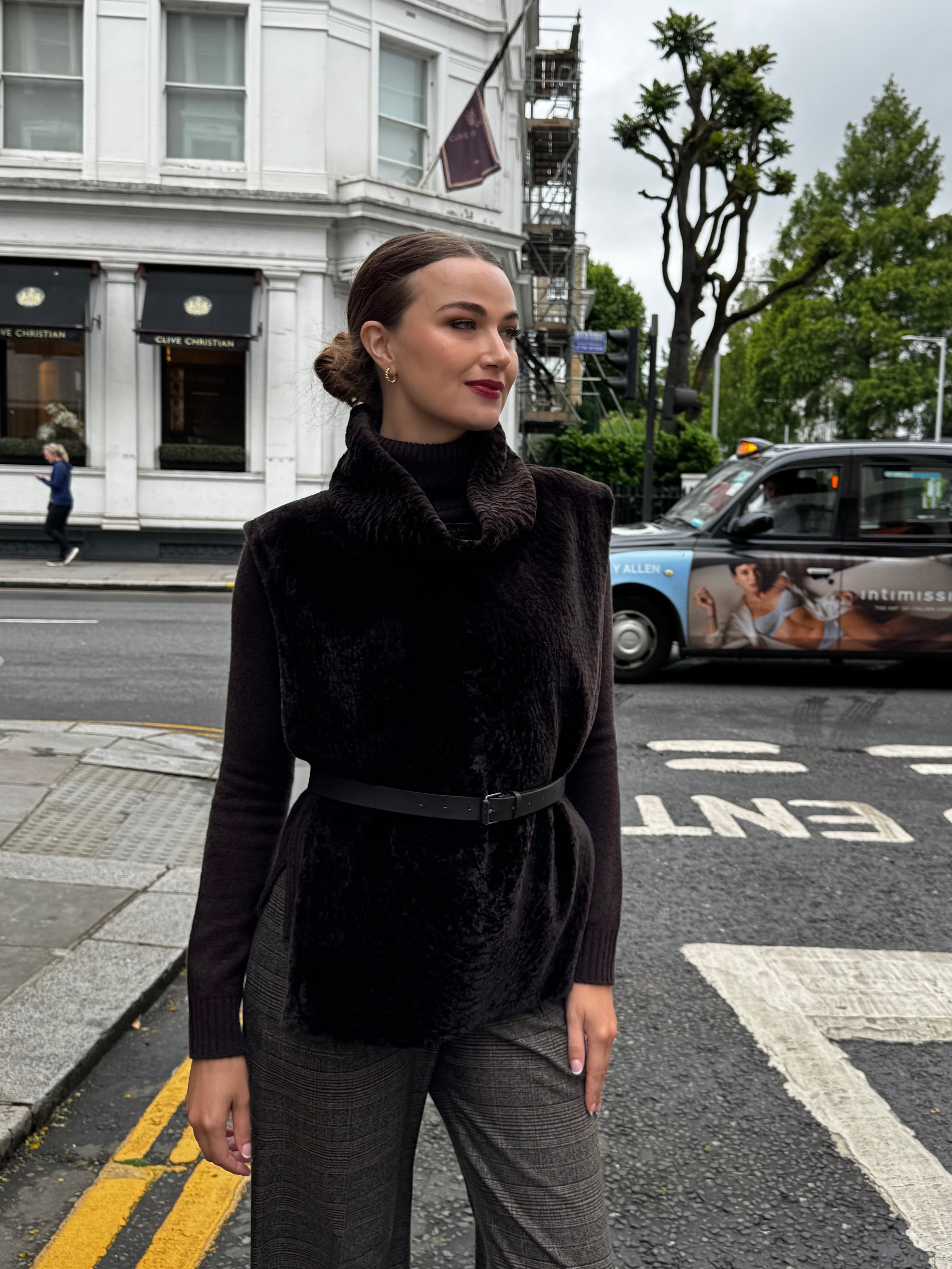 SHEARLING TOP-CARRUBA