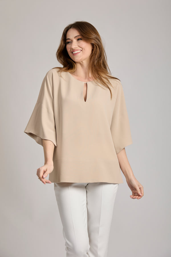 TOP TUNIC KIMONO - BEIGE