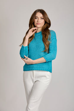 COTTON SWEATER POPPY - NETTUNO