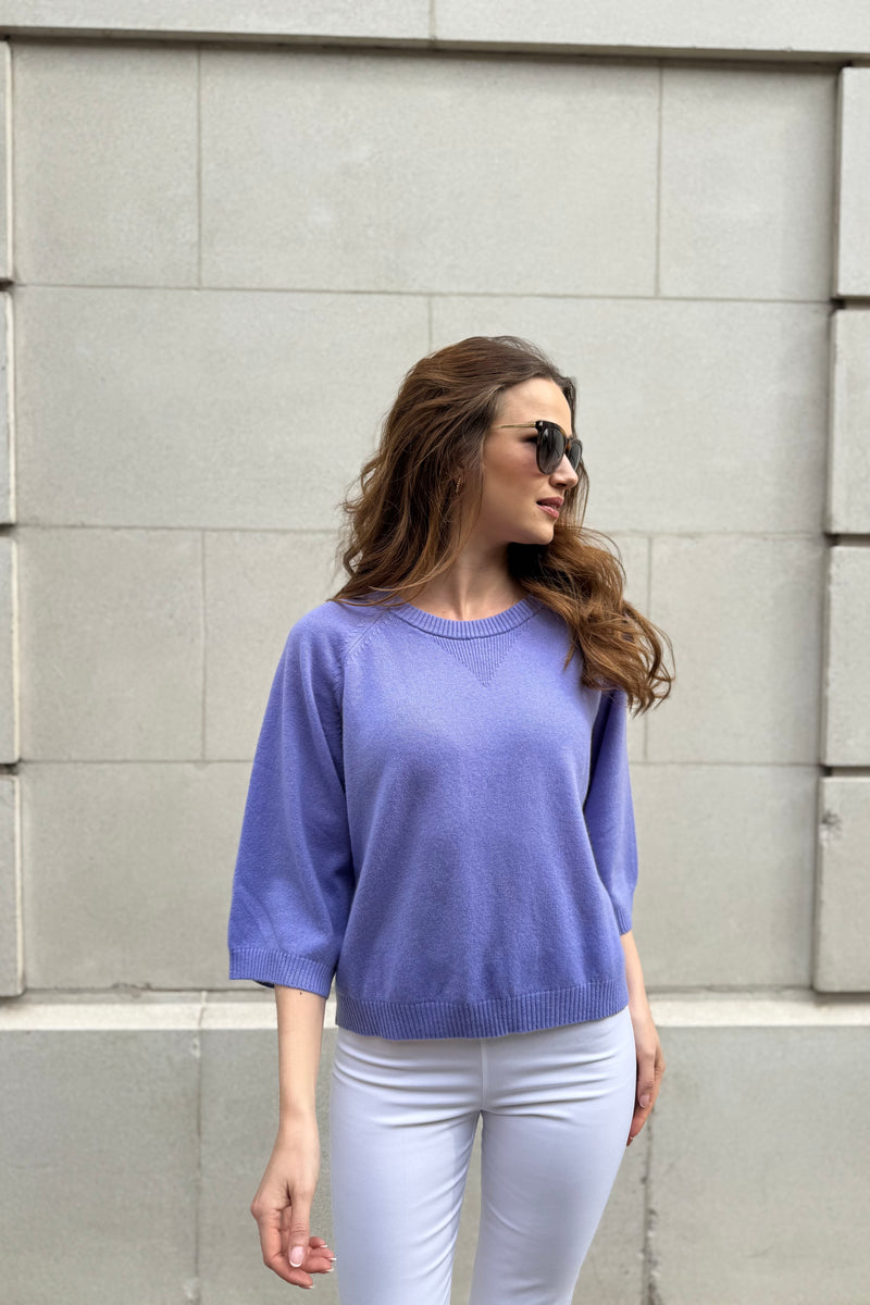 CASHMERE JUMPER-LILAC