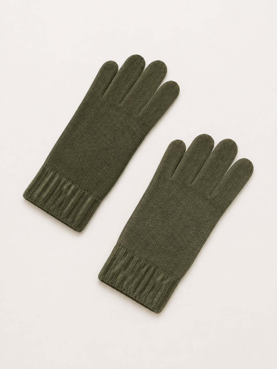 CASHMERE GLOVES-ARGILE