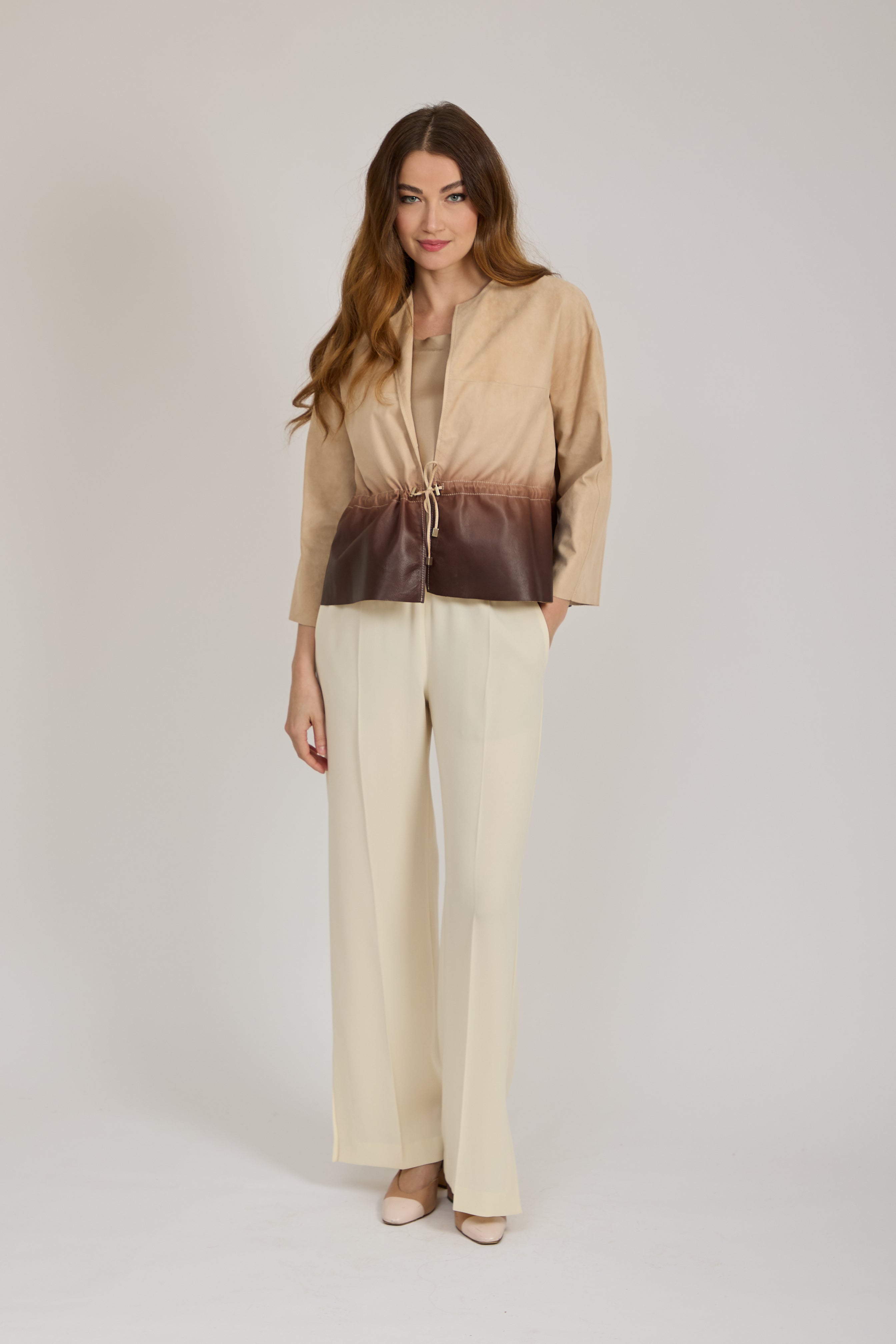 SUEDE DEGRADE- BEIGE