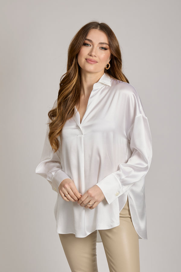 SILK SHIRT - CREME