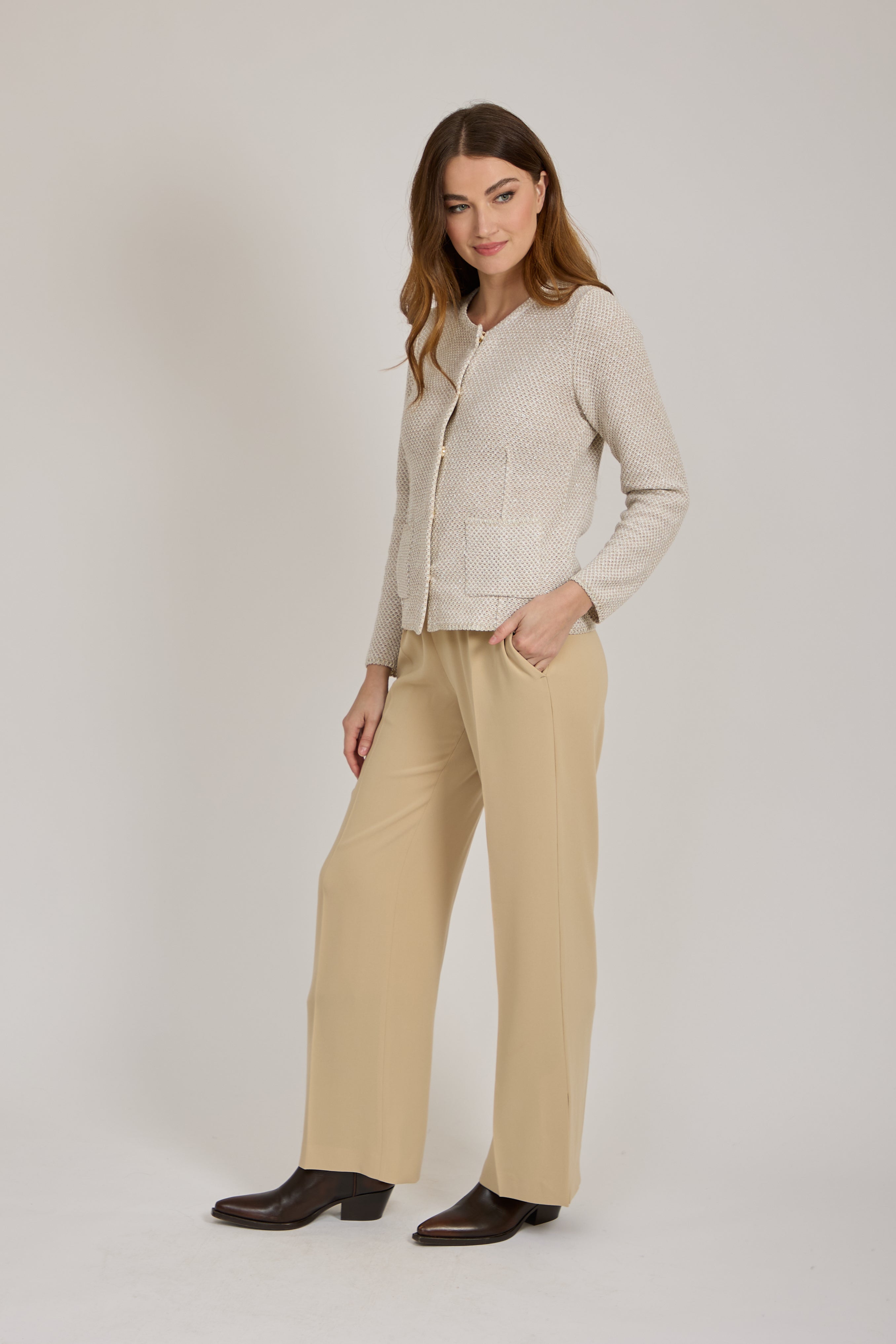 FLARE TROUSERS-VANIGLIA