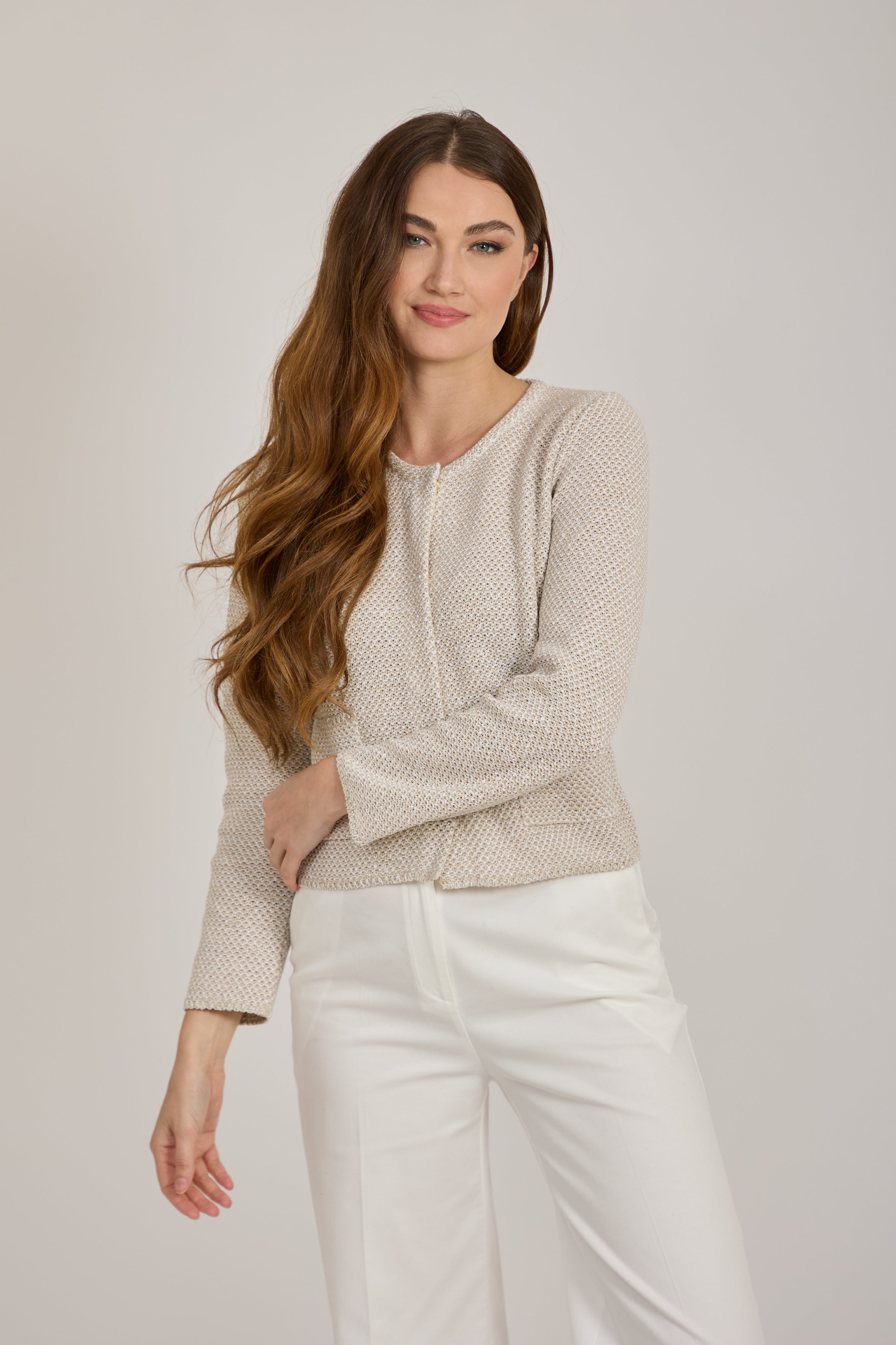 SHORT COTTON JACKET-BEIGE