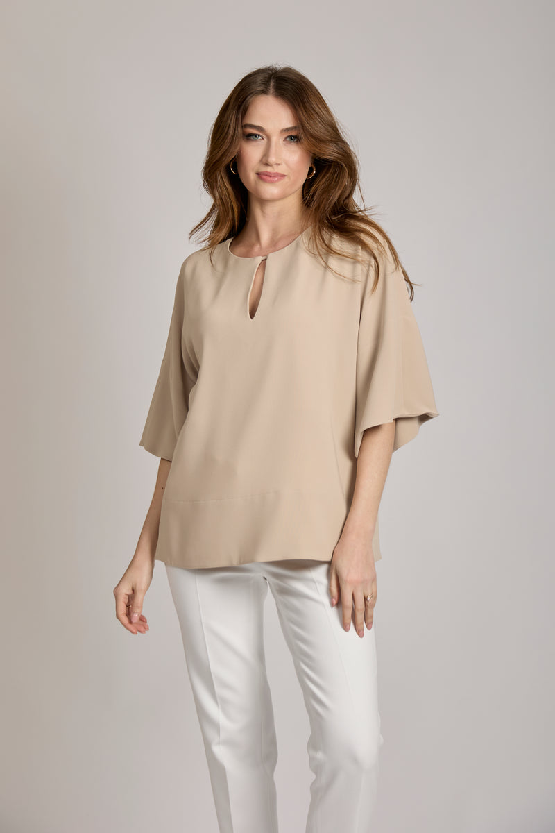 TOP TUNIC KIMONO - BEIGE