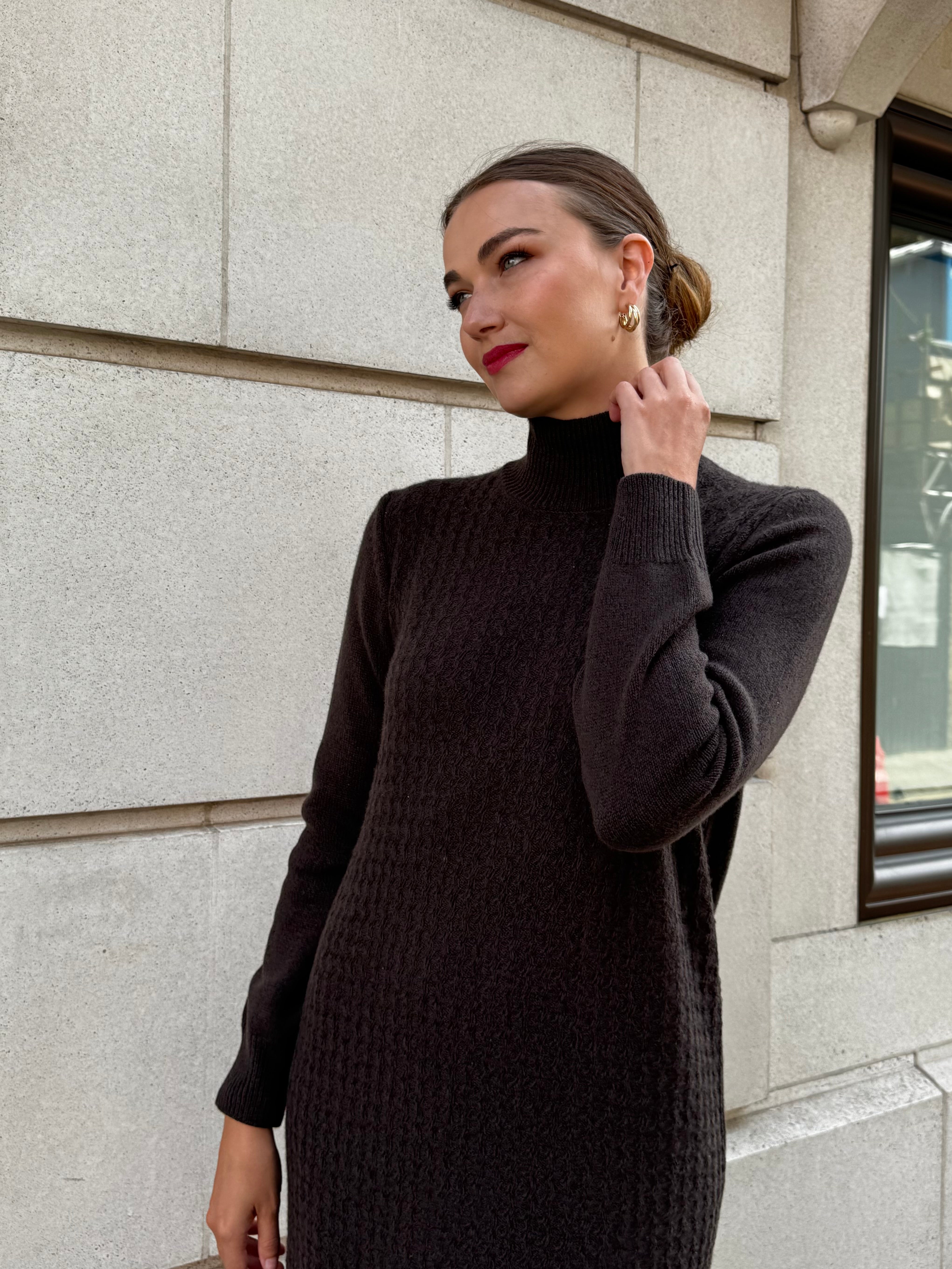 CASHMERE DRESS-FONDENTE