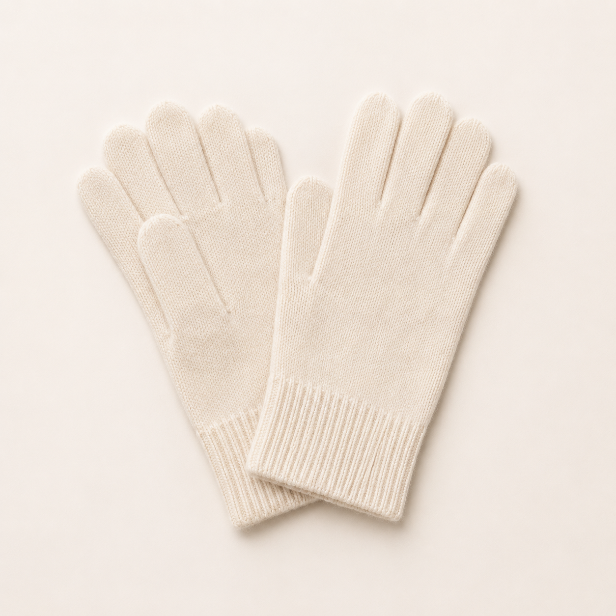 CASHMERE GLOVES-ECRU