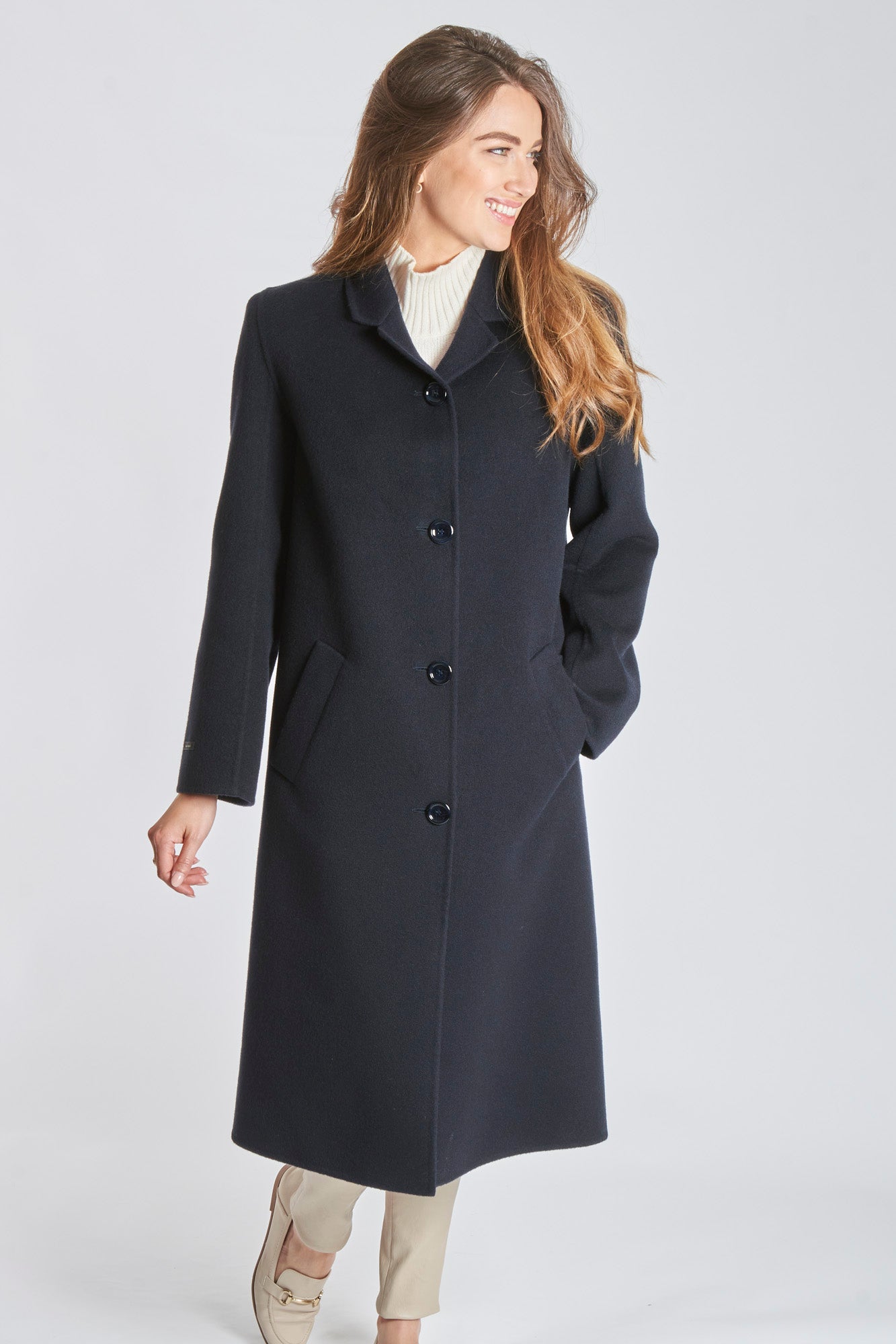 CASHMERE COAT - BLU