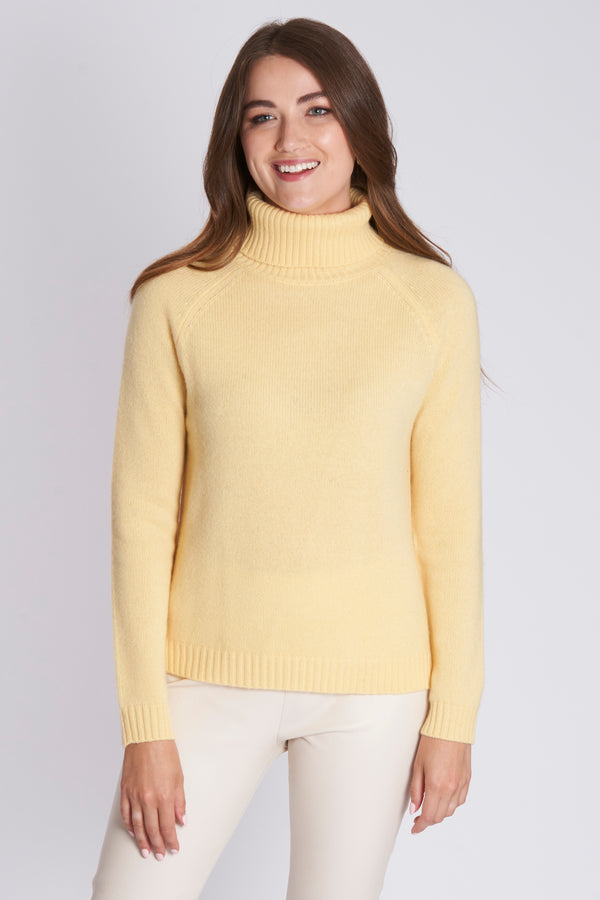 TURTLE NECK DETAILS SLIT SIDE - LEMONADE