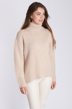 THICK HIGH NECK JUMPER - DUNE