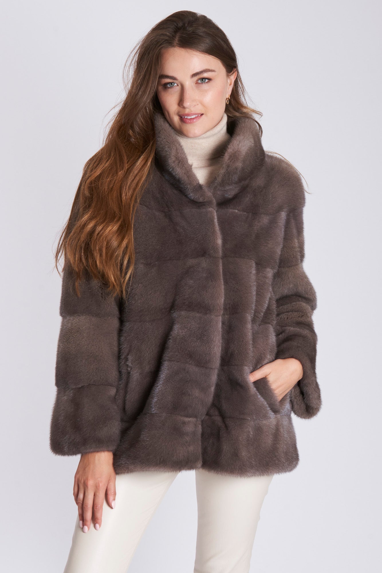 MINK COAT - TAUPE
