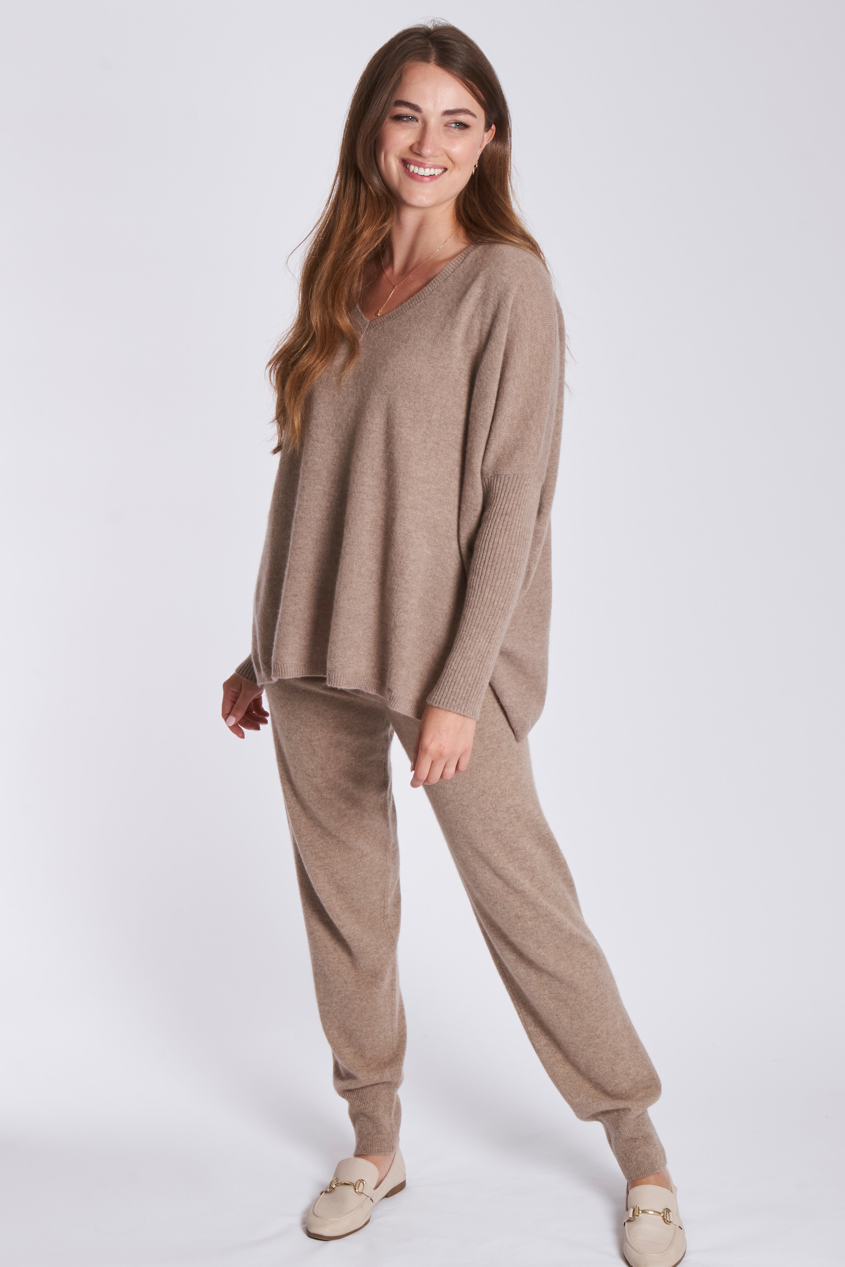 CASHMERE JOGGING - NOISETTE
