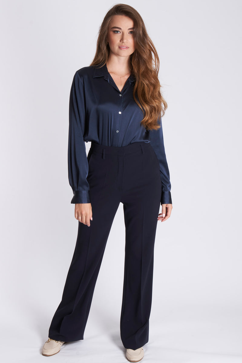 CADY TROUSERS-NAVY