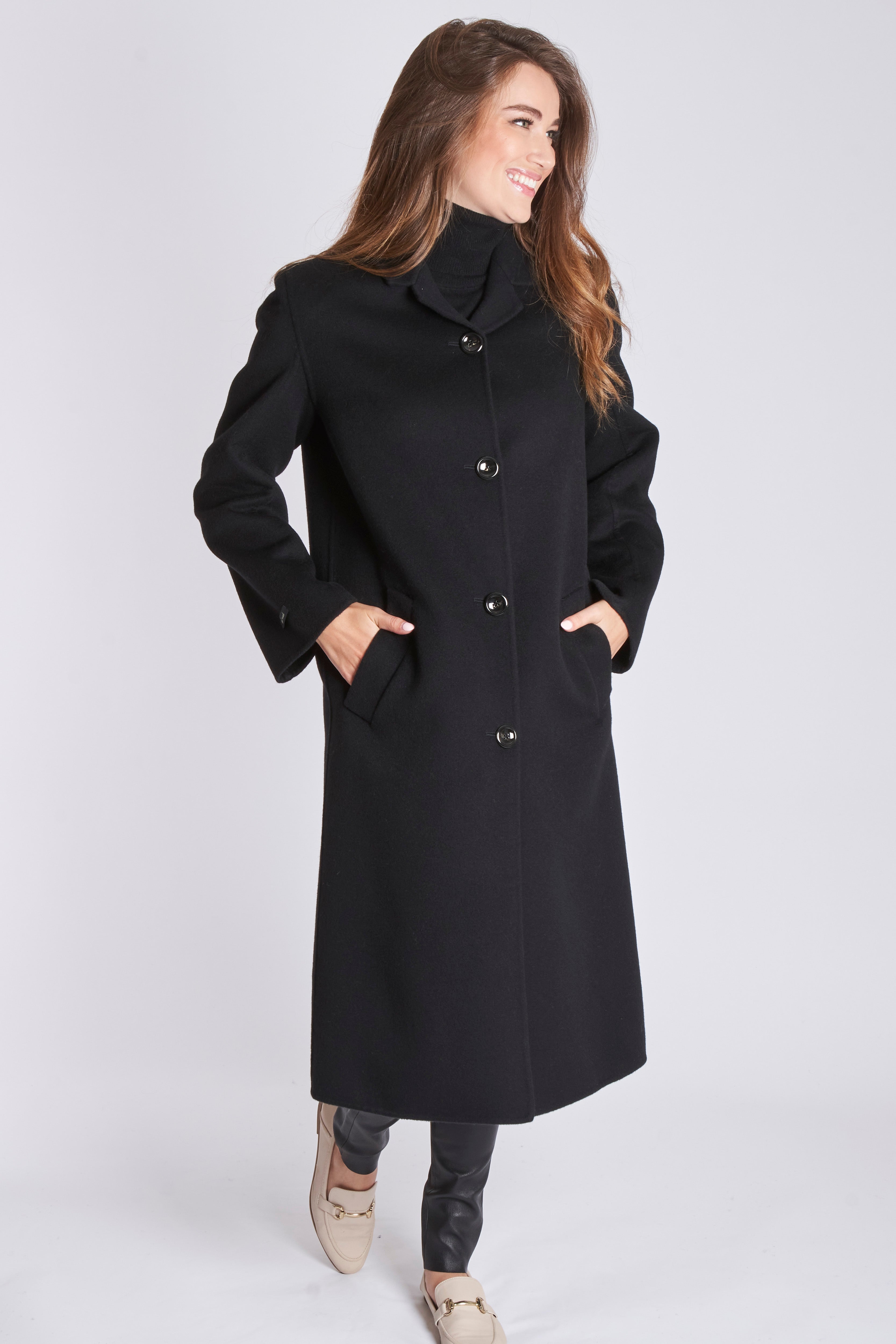CASHMERE COAT - BLACK