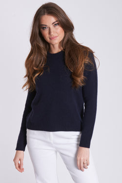 CREW NECK JUMPER-NAVY