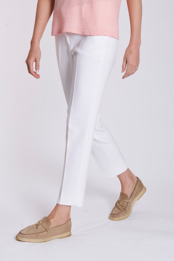 STRETCH TROUSERS - WHITE