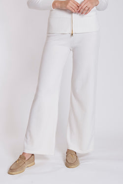 CASHMERE TROUSERS-WHITE