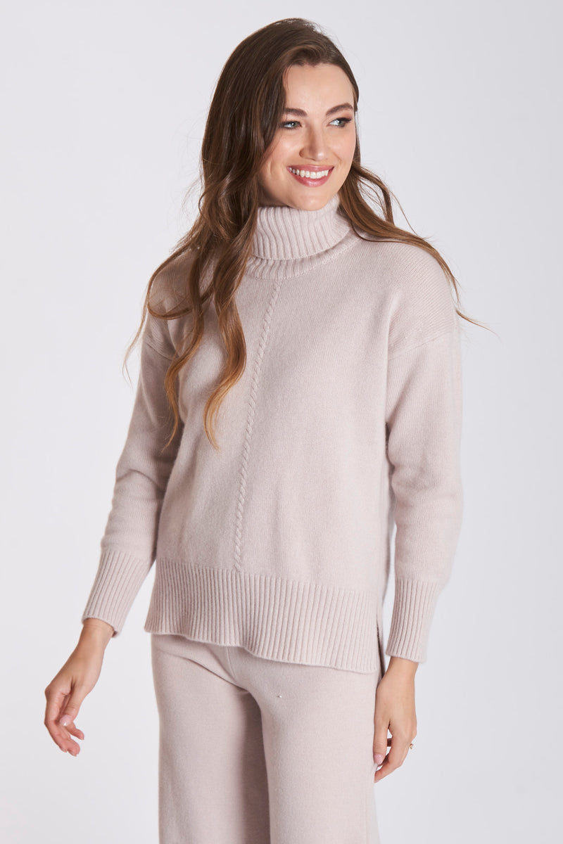 TURTLE NECK WITH CABLE - CIPRIA