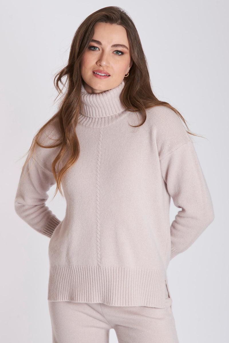 TURTLE NECK WITH CABLE - CIPRIA