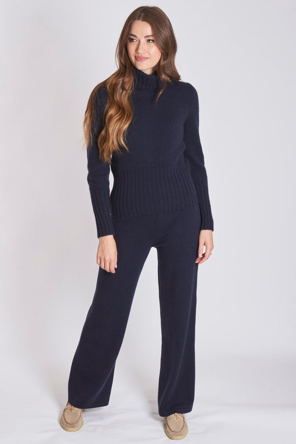 CREW NECK CASHMERE JUMPER-SCURO