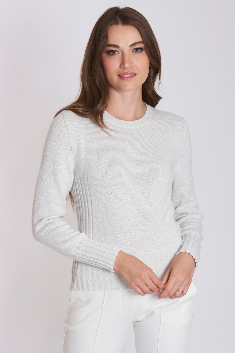 LUREX SWEATER- OFF WHITE