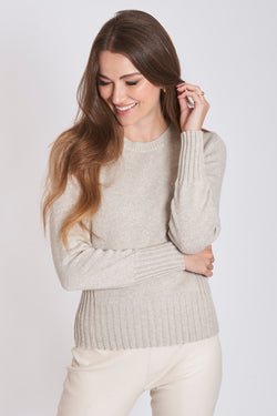 LUREX SWEATER-BEIGE