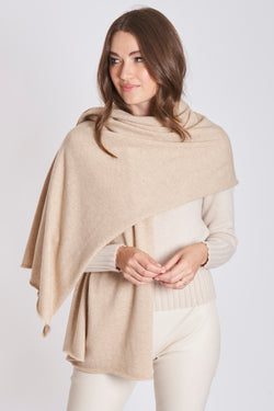 CASHMERE SCARF-OATMEAL