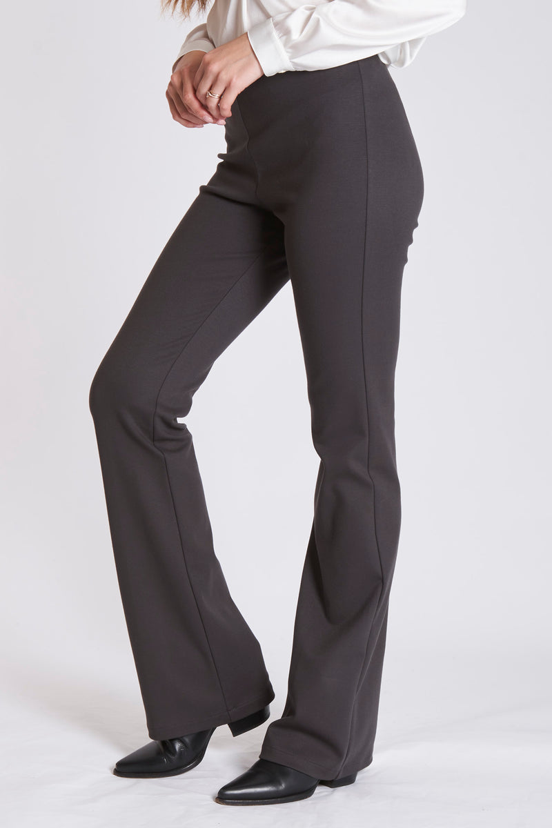 FLARE TROUSERS-GREY