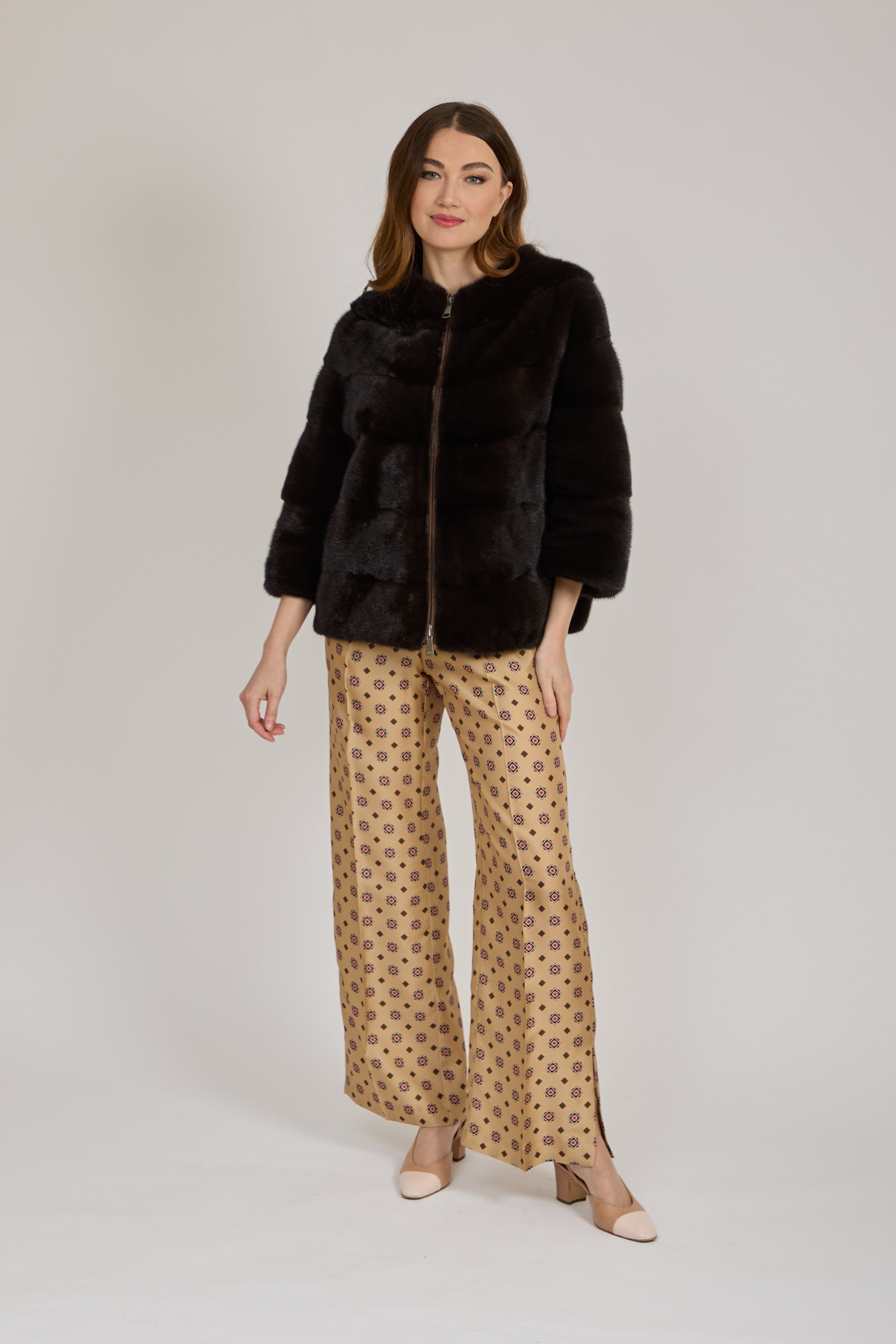 SILK PRINTED TROUSERS-NOCCIO