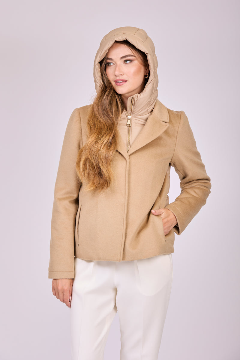 PADDED JACKET WITH HOOD-CORDA