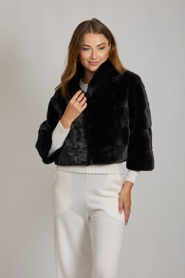 BLACK LAMA MINK BOLERA