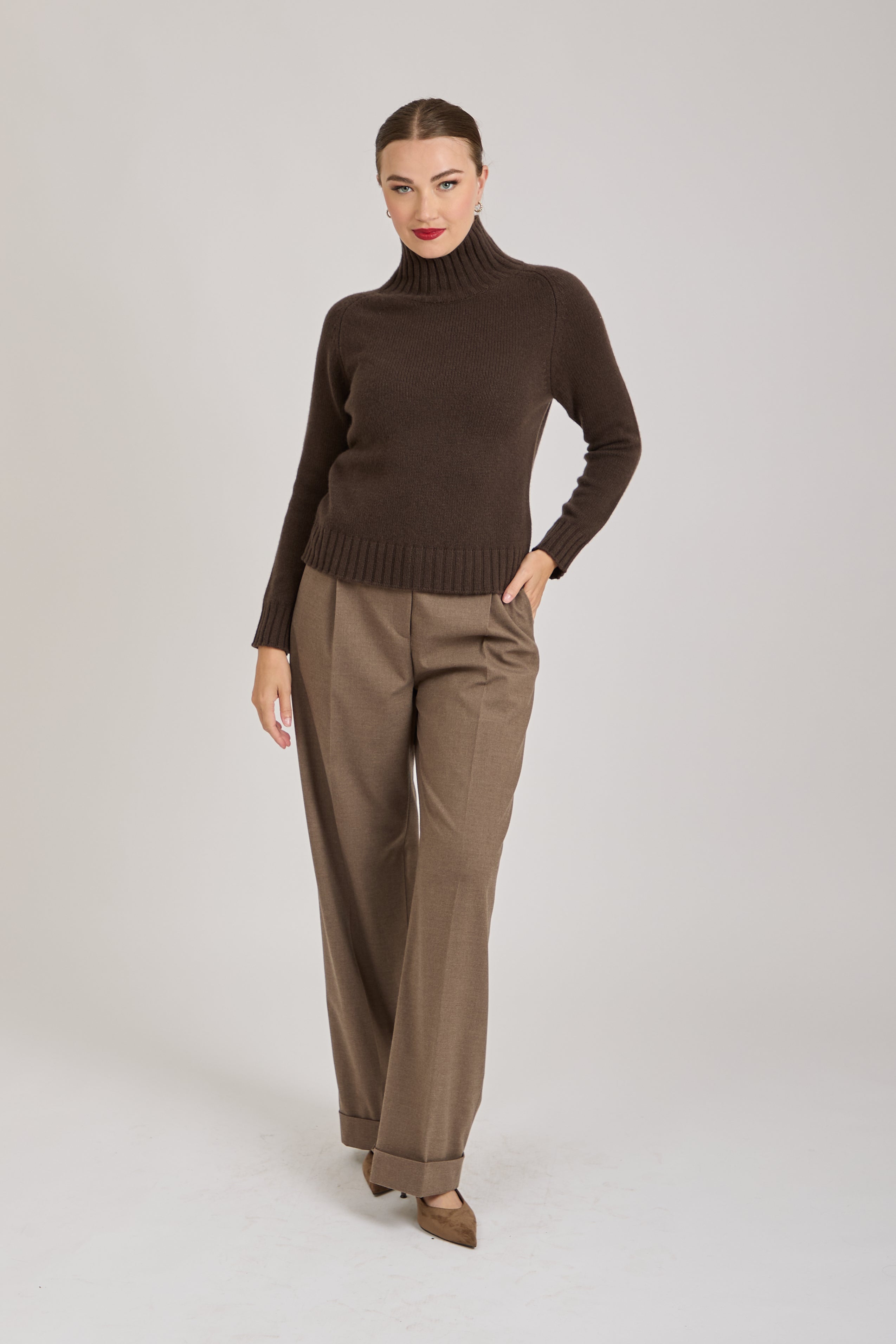 TURTLE NECK JUMPER-FONDENTE